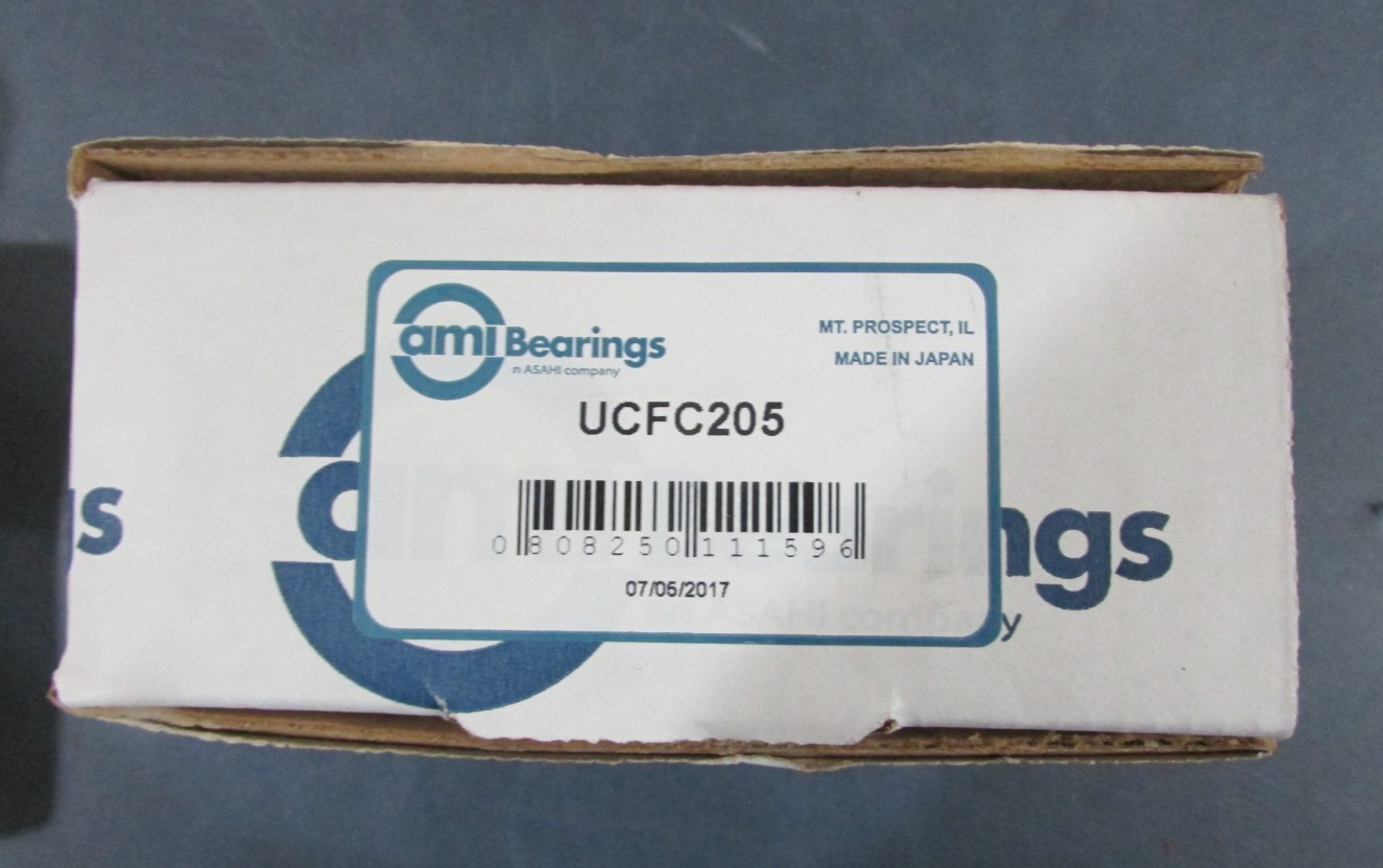 Ami UCPG205 4 Bolt Mounted Flange Bearing Lot of 2