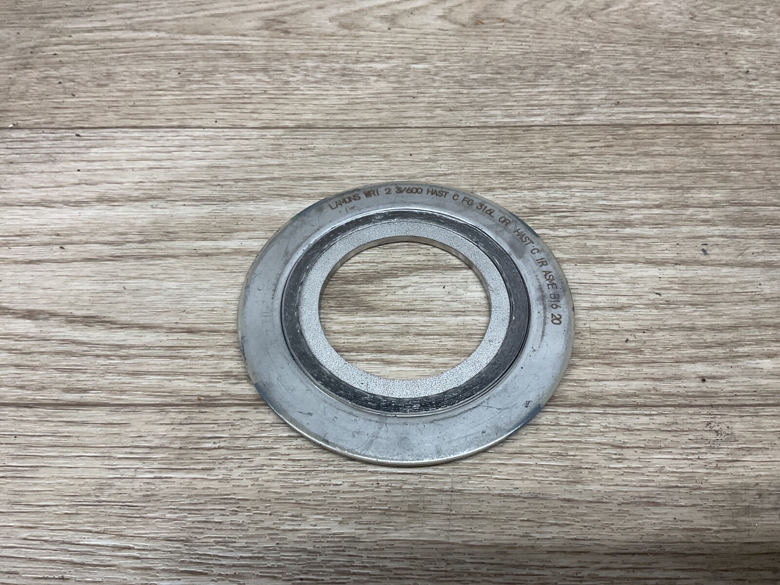 LAMONS WRI 2 3/600 FG SPIRAL WOUND GASKET IR ASME B16.20, NNB 316L #14E99PR6*QC