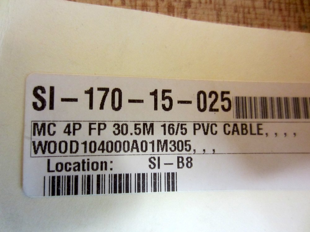 Molex Woodhead 104000A01M305 MC 4P FP 30.5M 16/5 PVC Cable