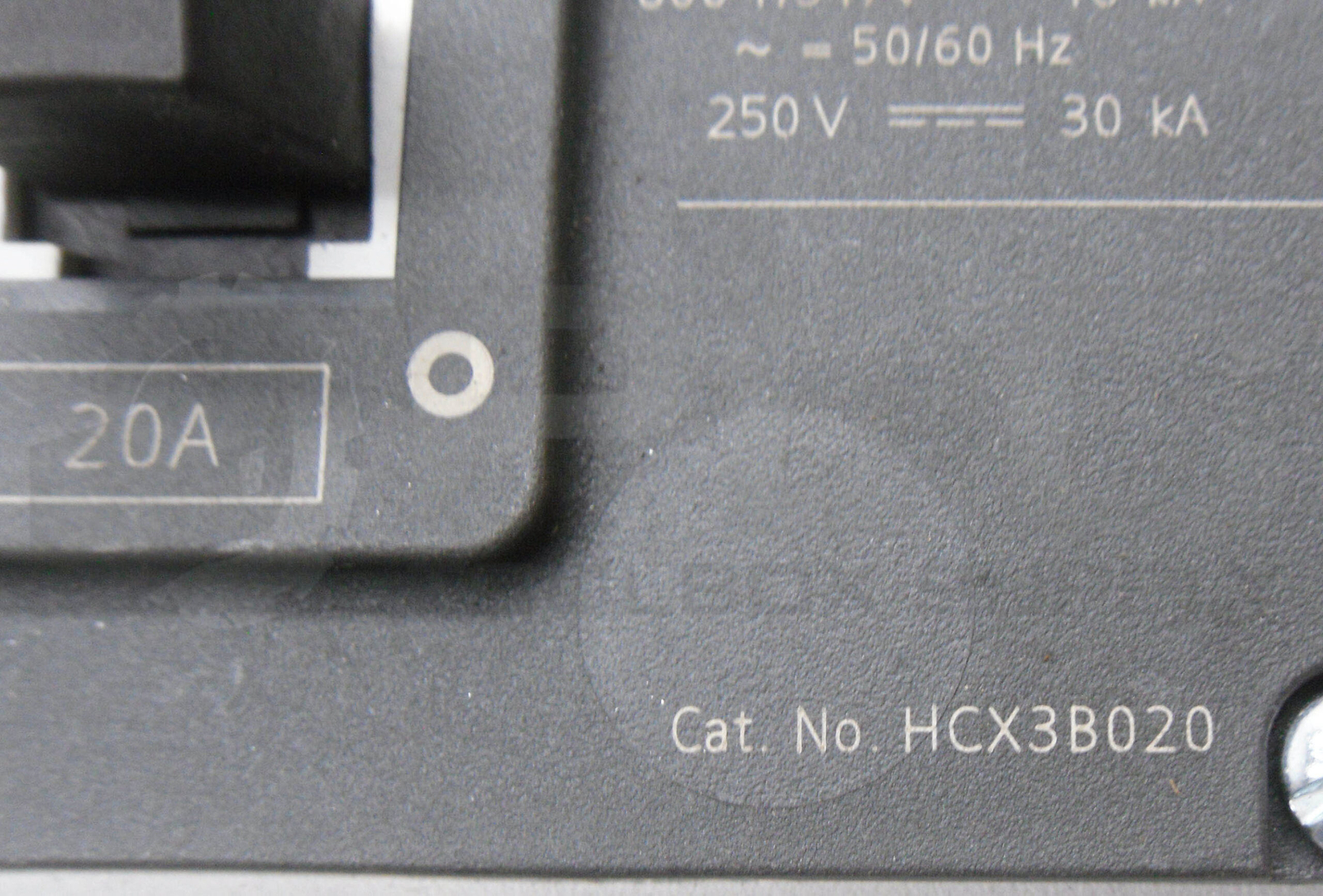 SIEMENS HCX3B020 CIRCUIT BREAKER 20A 50/60HZ 600V HCGA 3VL1102-2KM30-0AA0