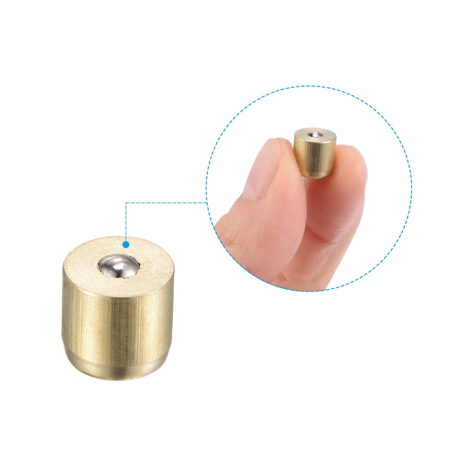 20Pack Brass Push Button Grease Oil Cup 8x8mm Ball Oiler for Lubrication System