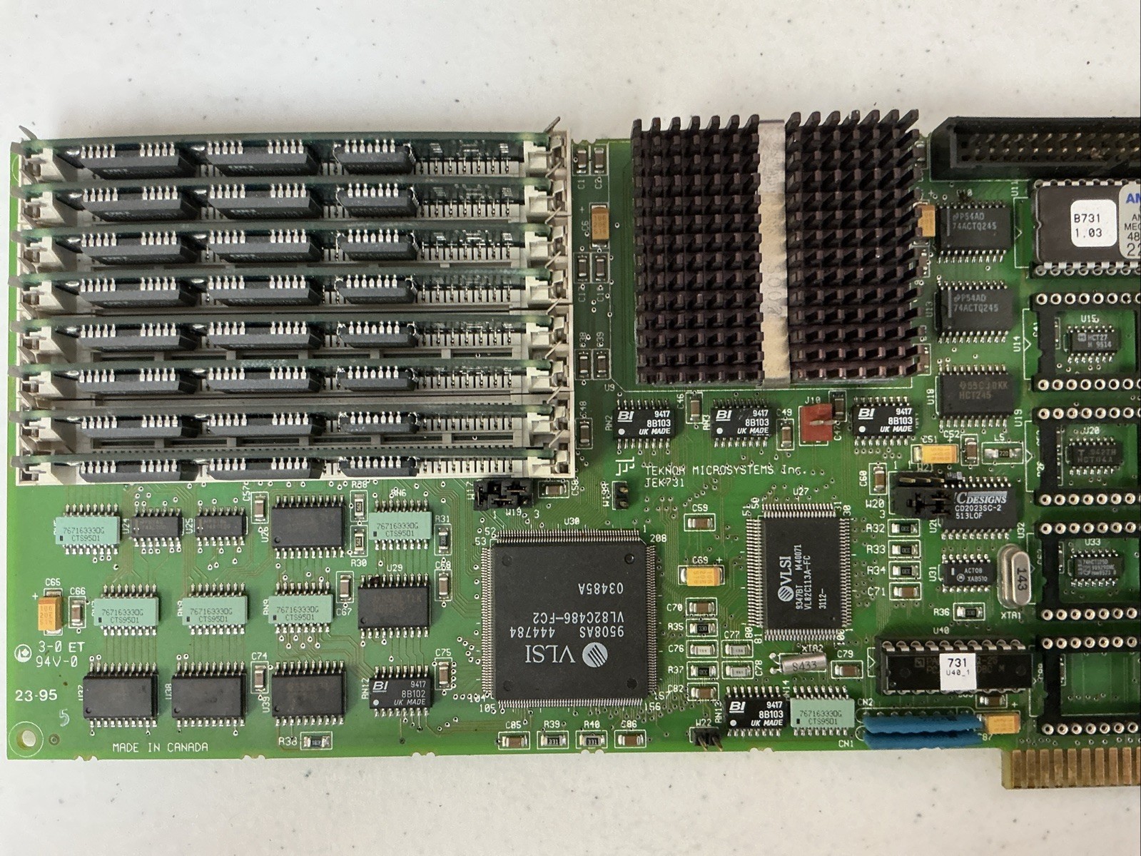 TEKNOR MICROSYSTEMS TEK-AT4L CIRCUIT BOARD, FREE SHIPPING