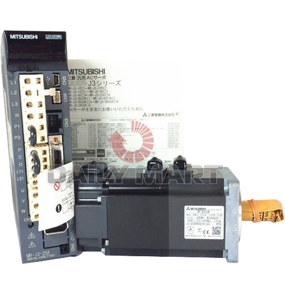 Brand New in Box Mitsubishi MR-J3-200A+HF-SP202