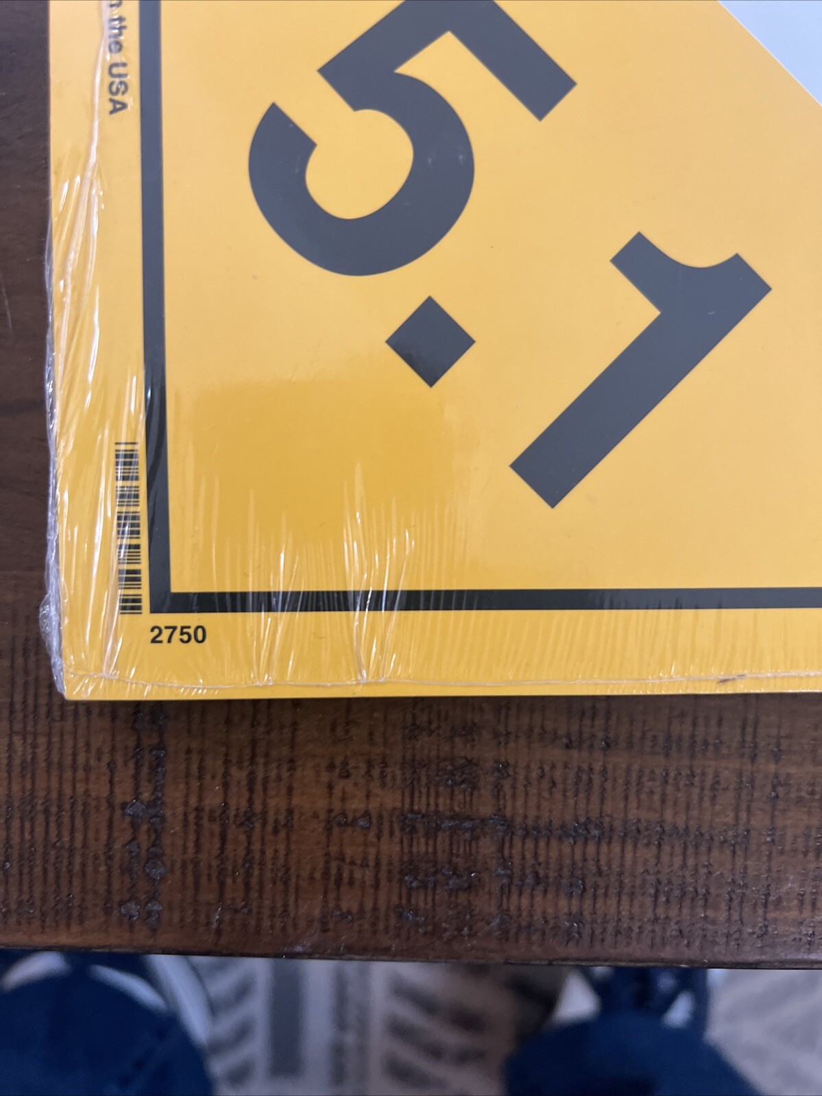 25 Pack DL14BTB50 Safety Sign Placard Oxidizer 5.1 Blank 10.75 X 10.75 Tag Board