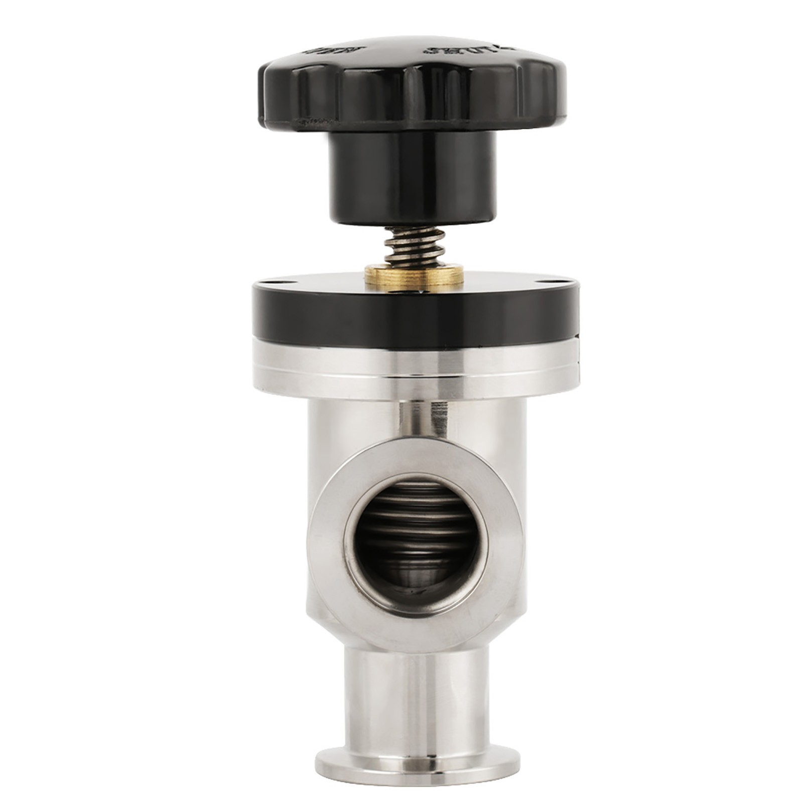 KF25 304 Stainless Steel High Vacuum Manual Right Angle Bellow Isolation Val DSO