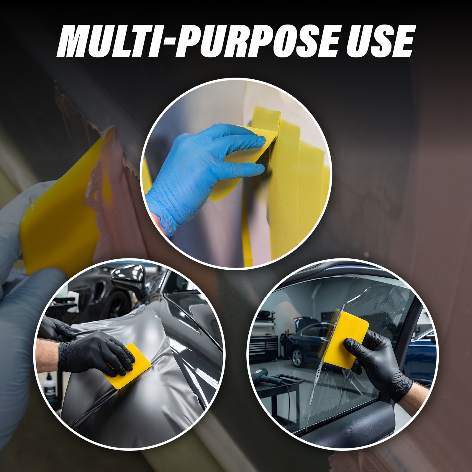 LAUCO Auto Body Filler Yellow Spreaders Pack of 50 Reusable Plastic Spreader 50″