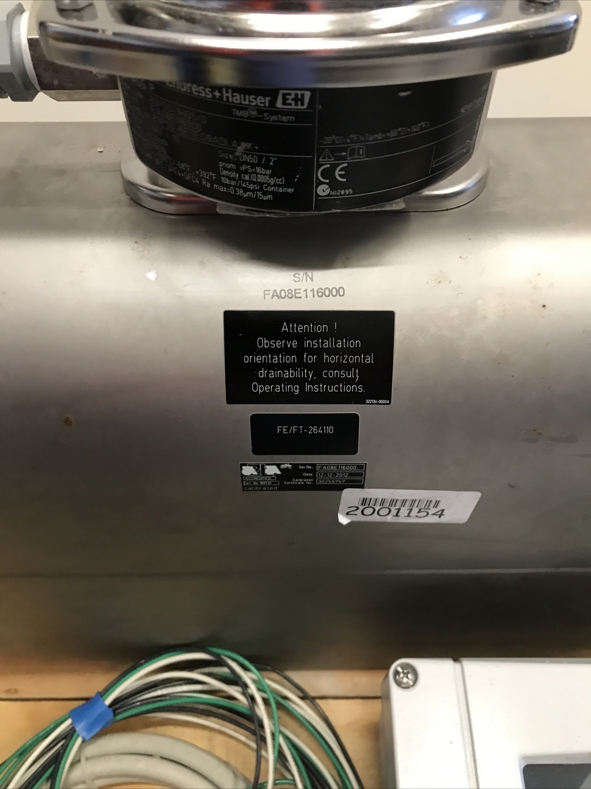 Endress & Hauser Promass P 83P50 -1HQ5/0 W/ Controller