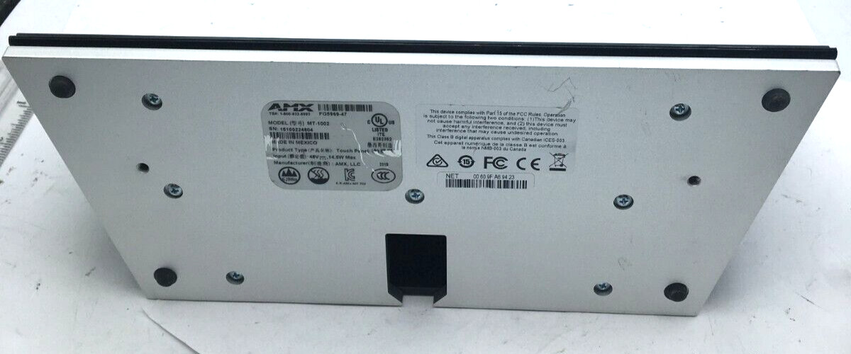 AMX 10″ Modero Tabletop Touch Panel MT-1002, FG5969-47 Working