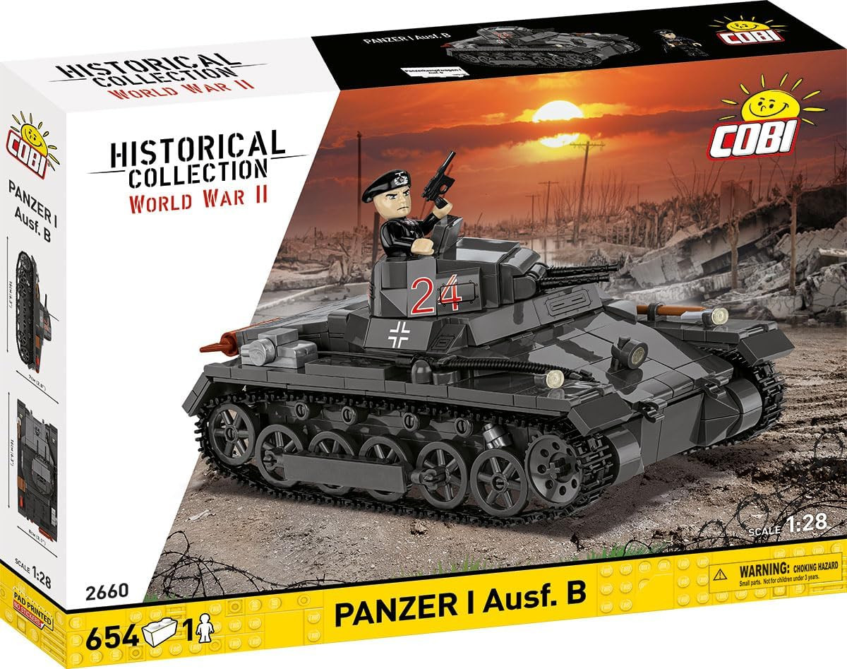 Historical Collection WWII Panzerkampfwagen I (France 1940) Tank Building Set, 6