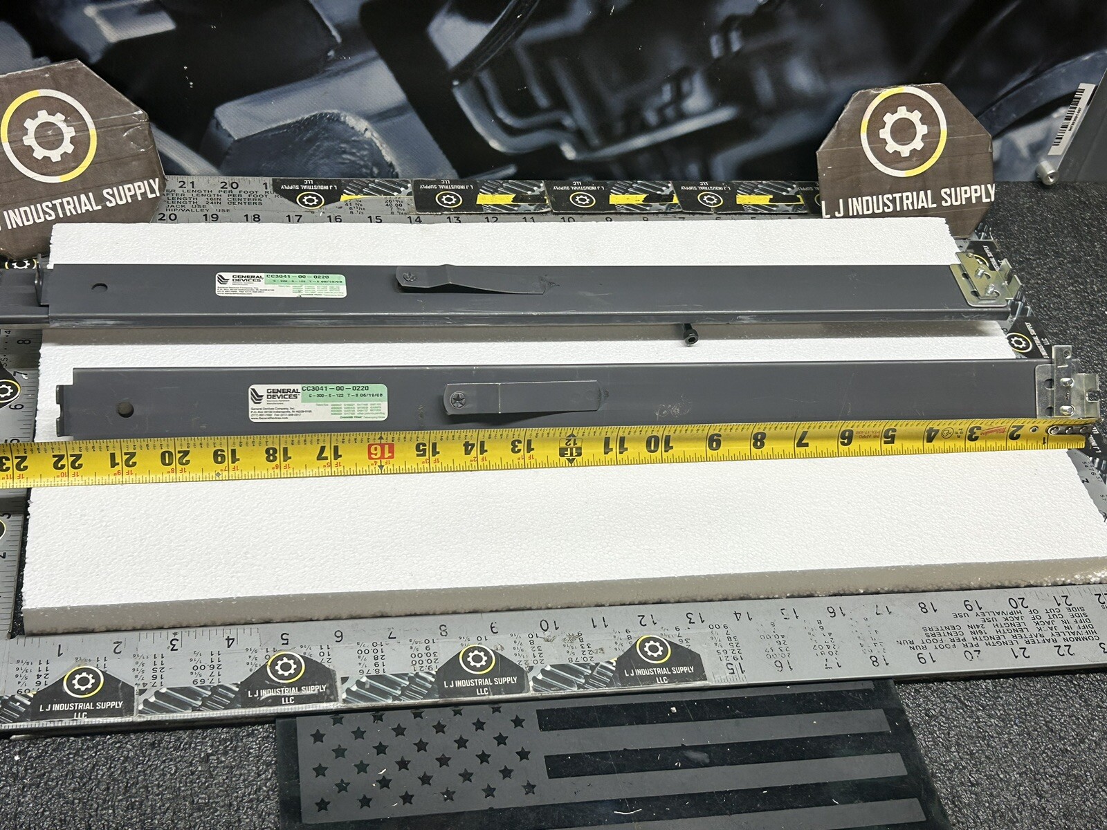 (1-Pair) GENERAL DEVICES CC3041-00-0220 Telescoping Rails_22” + 21” Extension