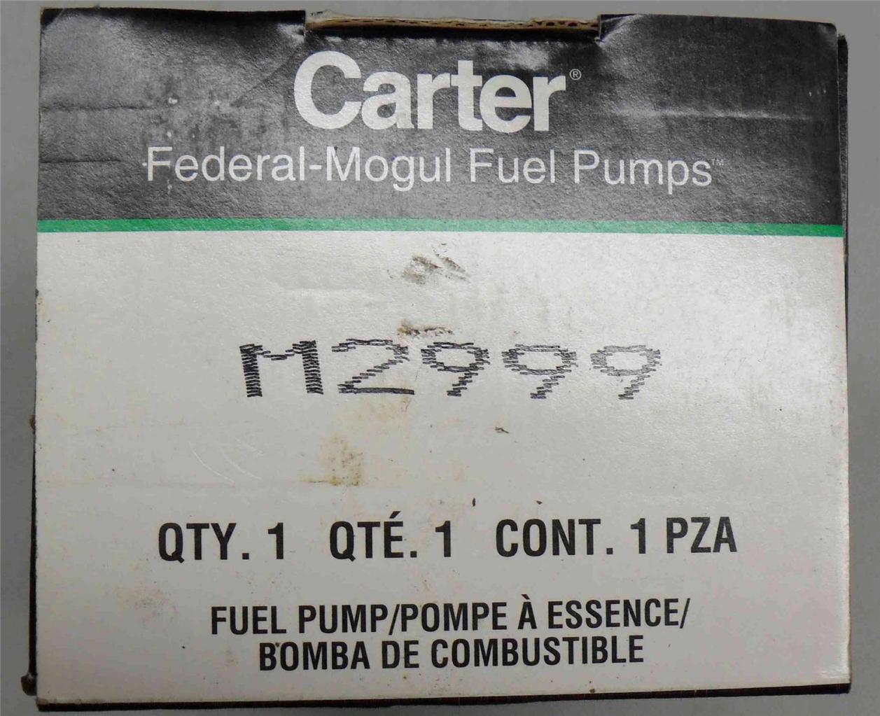 Carter Federal Mogul M2999 Fuel Pump NEW n BOX