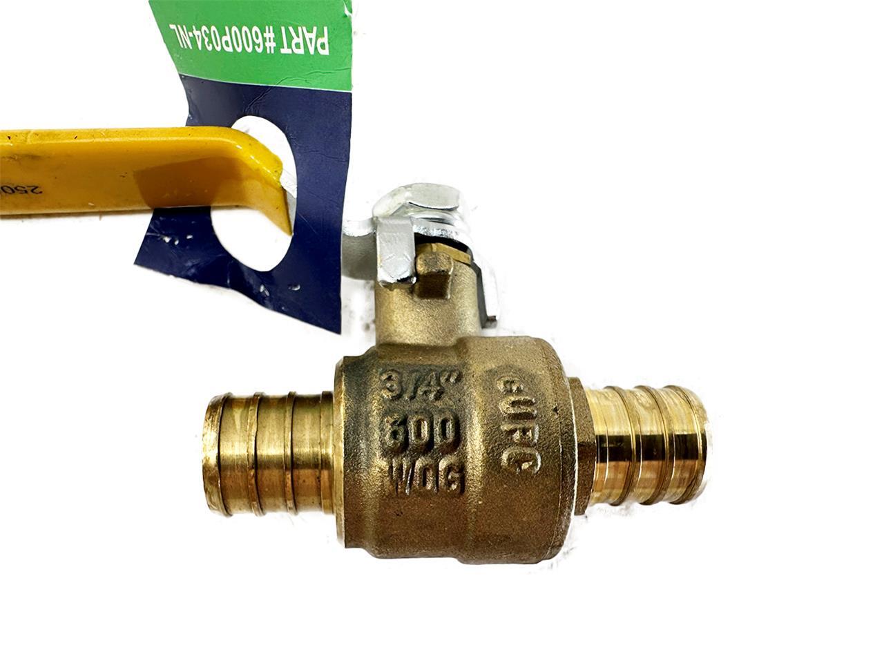 EverFlow Full Port Ball Valve 600P034-NL 3/4″ NEW FREE FAST SHIP
