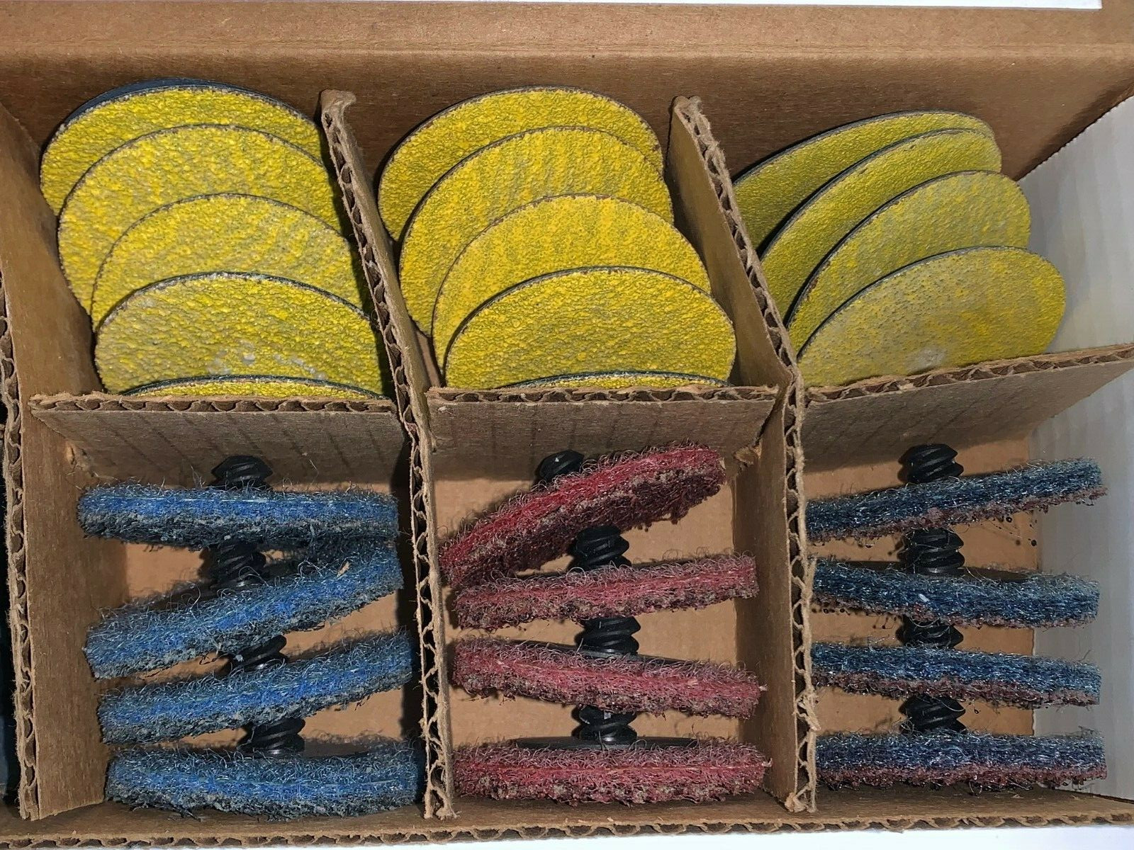 ARC ABRASIVES SANDING DISK SET TYPE R ASSORTED PIECES 2″ DIAMETER LOT OF 50**