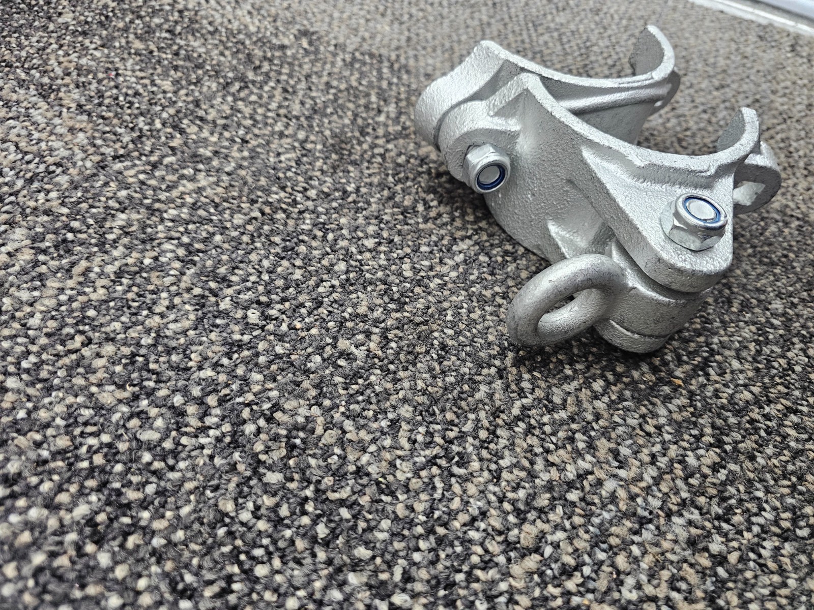 (QTY 2) STUFF INC. Ductile Iron Swing Hanger Galvanized, Holds up to 5000 lbs