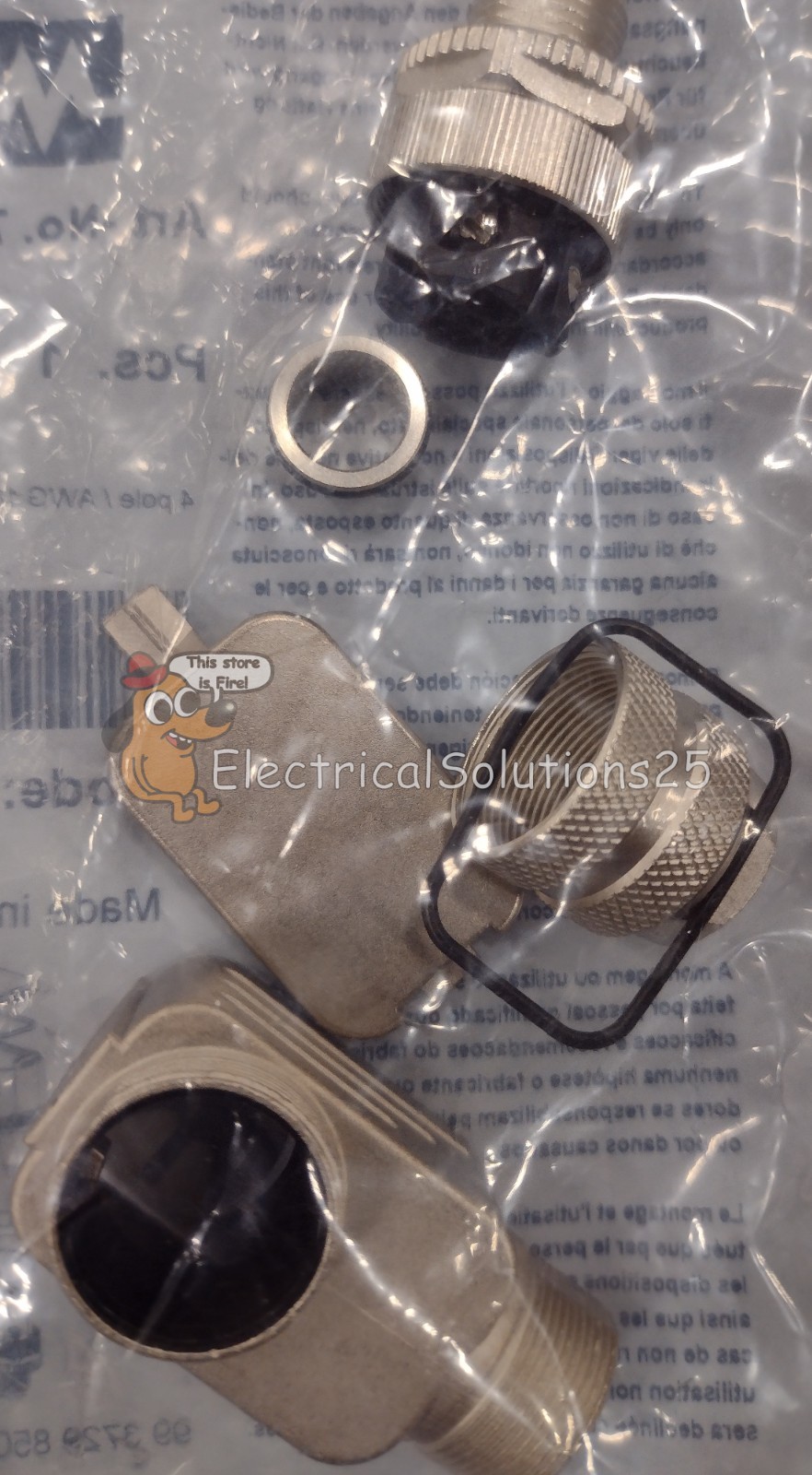 New Murr 7000-14581-0000000 M12 D-Coded Cat5 Ethernet Connector – Free Shipping