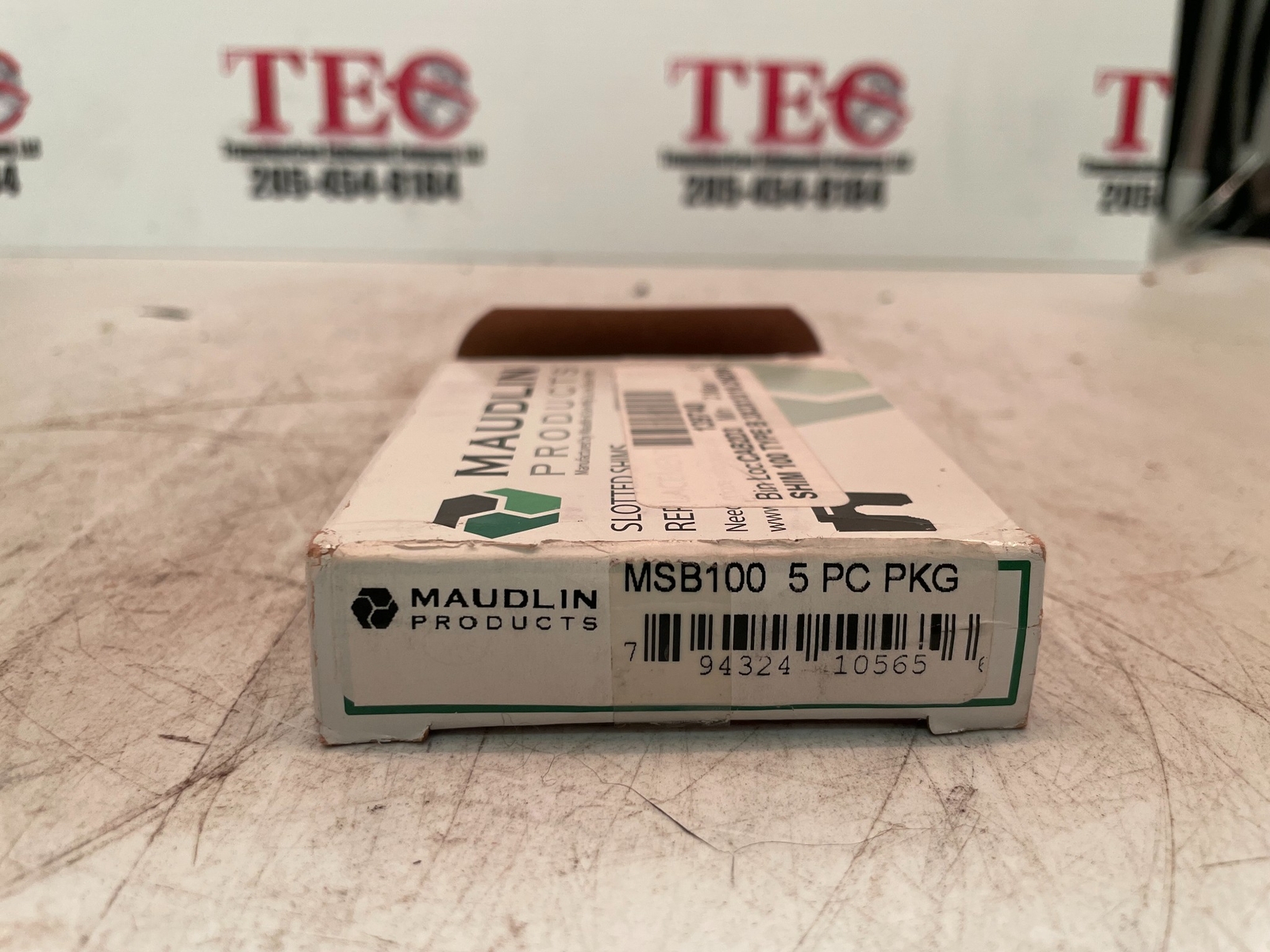 Lot of 10 Maudlin Products MSB100-5 Slotted Shim B-3 X 3″ X 0.100“