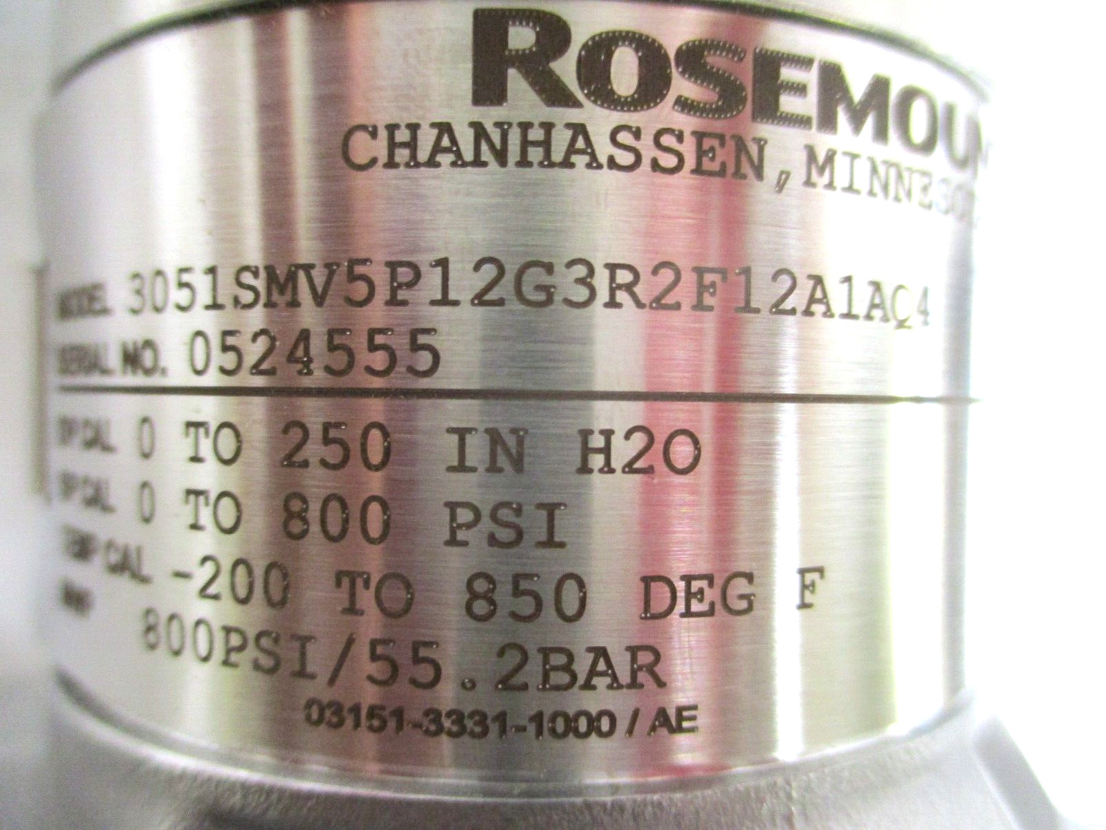 ROSEMOUNT , 3051SMV5P12G3R2F12A1AQ4 , MULTI-VARIABLE TRANSMITTER