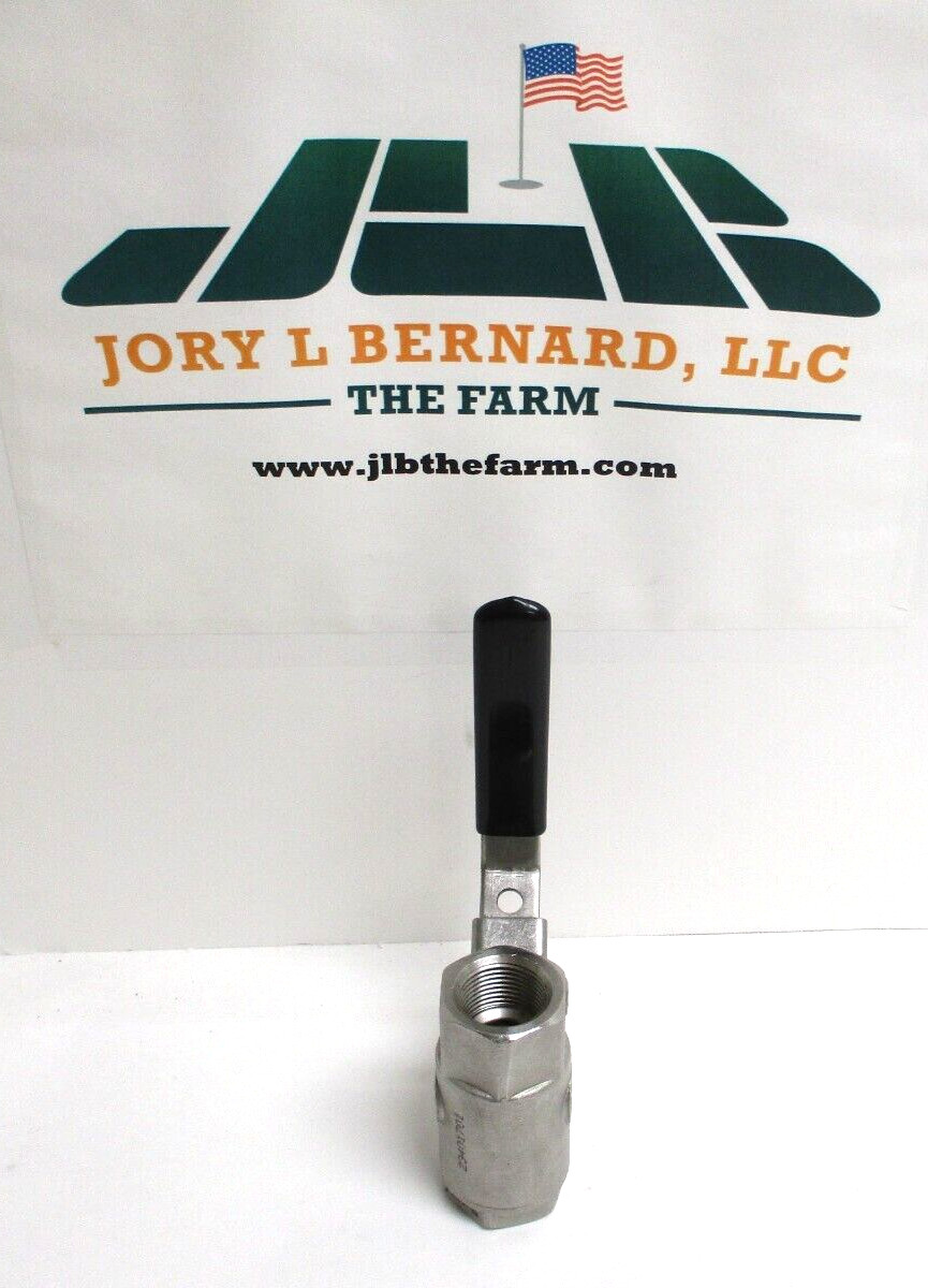 3/4″ FNPT SST 2000 PSI BALL VALVE, LEVER OP., LOT OF 2 ,SURPLUS