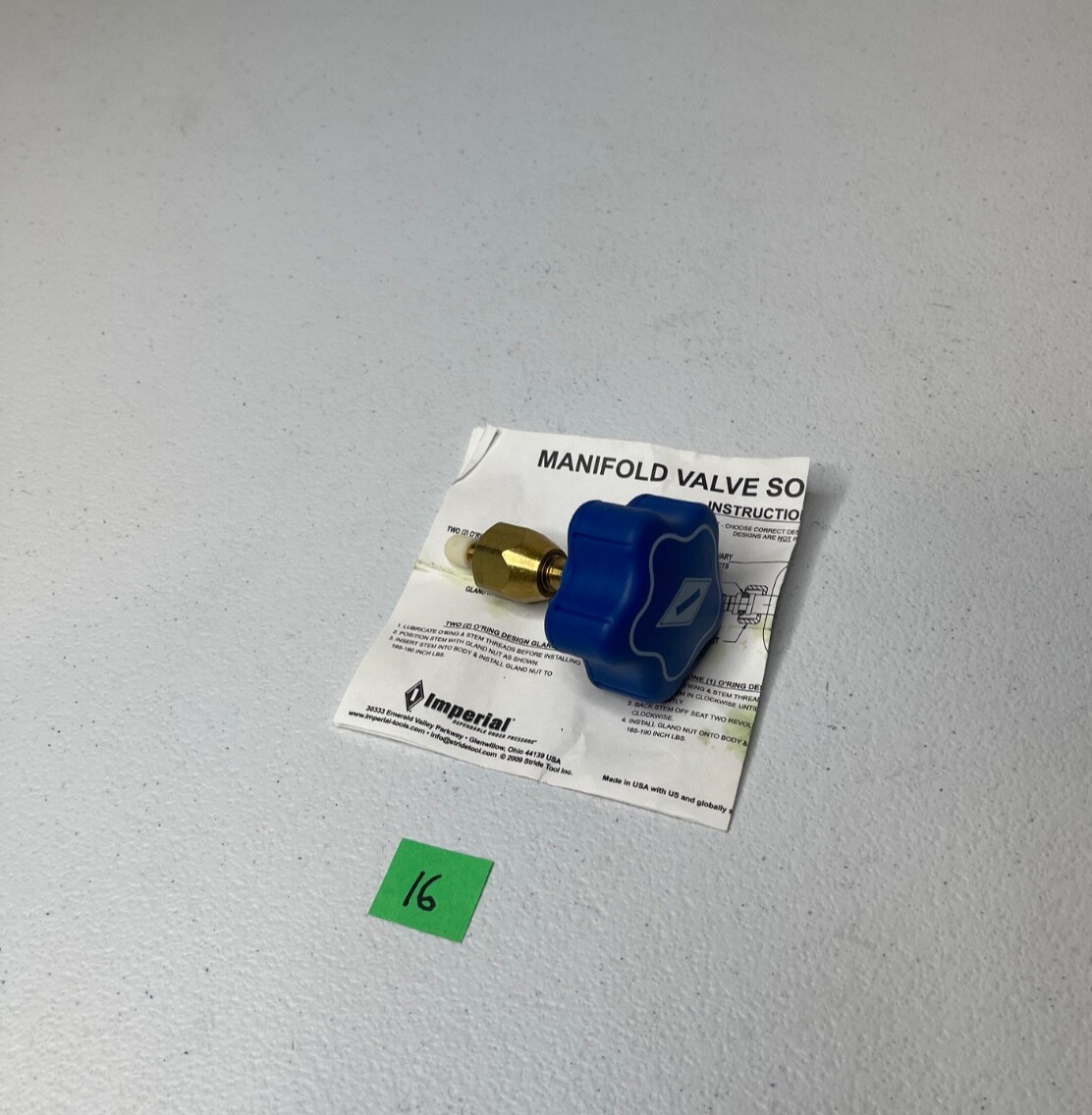 Imperial 405RL Low Side Manifold Repair Kit Knob