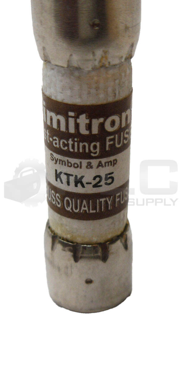 LOT OF 5 NEW BUSSMANN KTK-25 LIMITRON FUSE 25A 600VAC