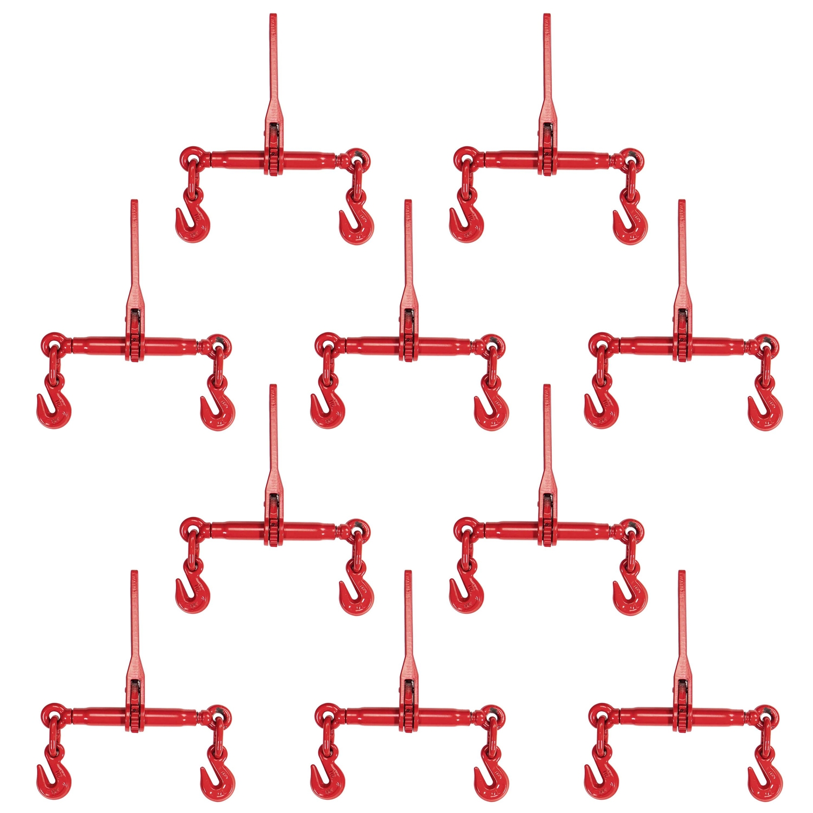 USCC 1/4″ Ratchet Chain Binder – 3,150 Lb WLL – 10PK