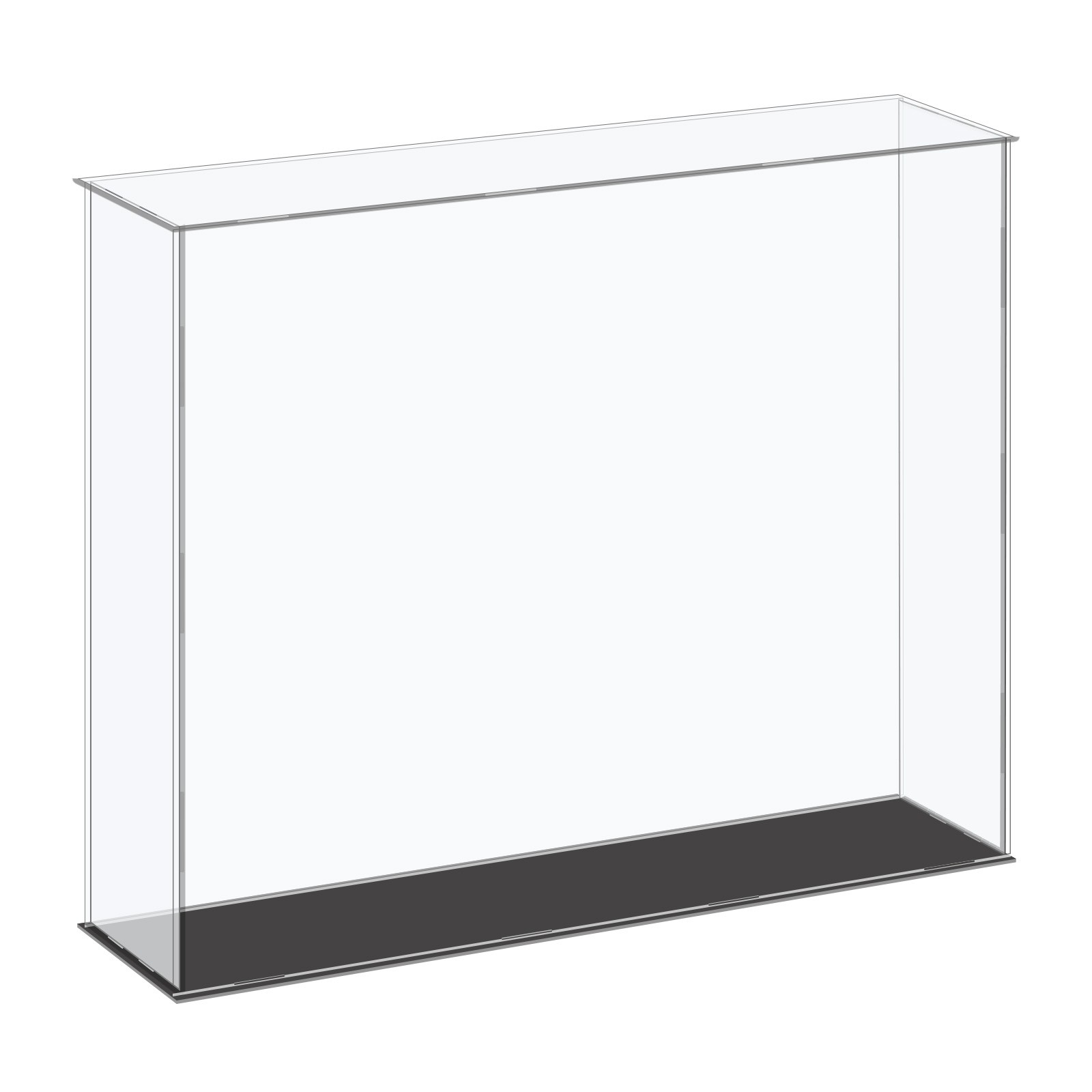 Acrylic Display Case Plastic Box Cube Storage Box Clear 41x11x35.5cm