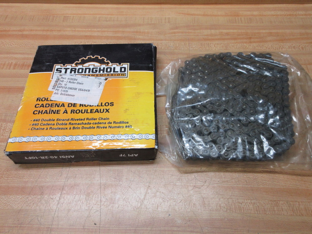 Stronghold 4133204 Fastenal Roller Chain 40-2R 10′ Length 40-2R-10FT