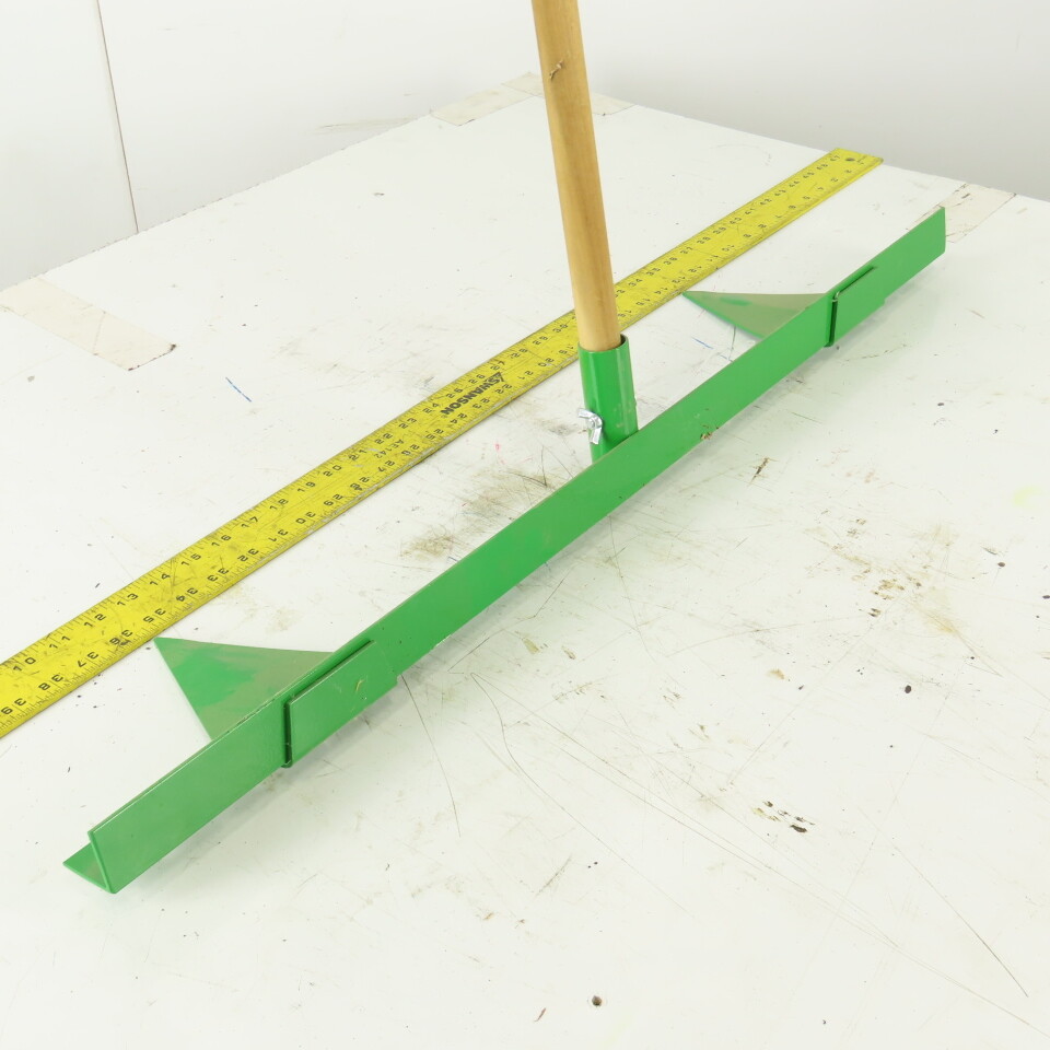 Green Aluminum 2 Row Planting Pointed Hoe Garden Tool Furrow Maker W/56″ Handle