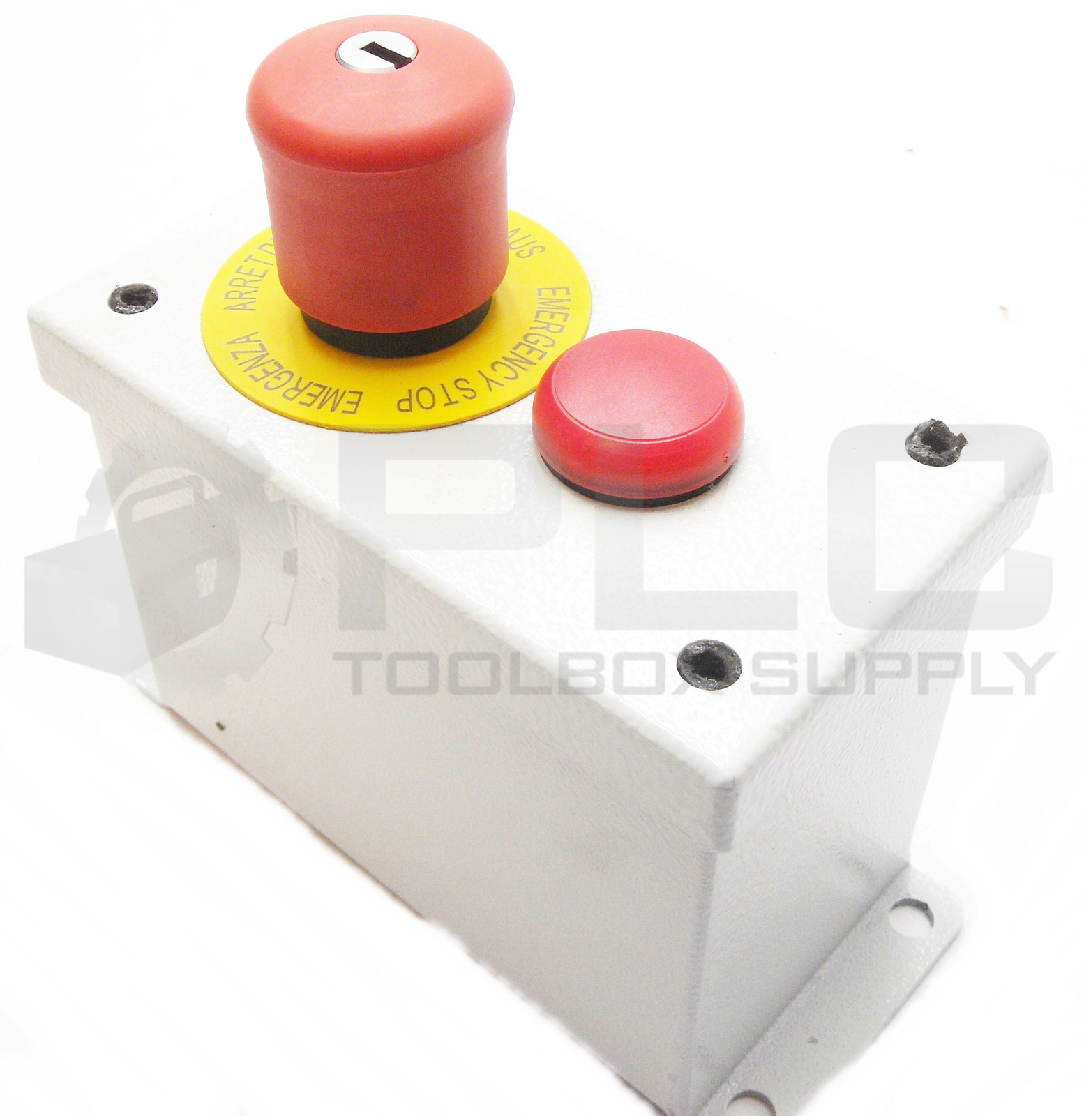 RITTAL PB02225 PUSH BUTTON BOX 2 HOLES W/M22-LED (RED) W/3 M22-K01