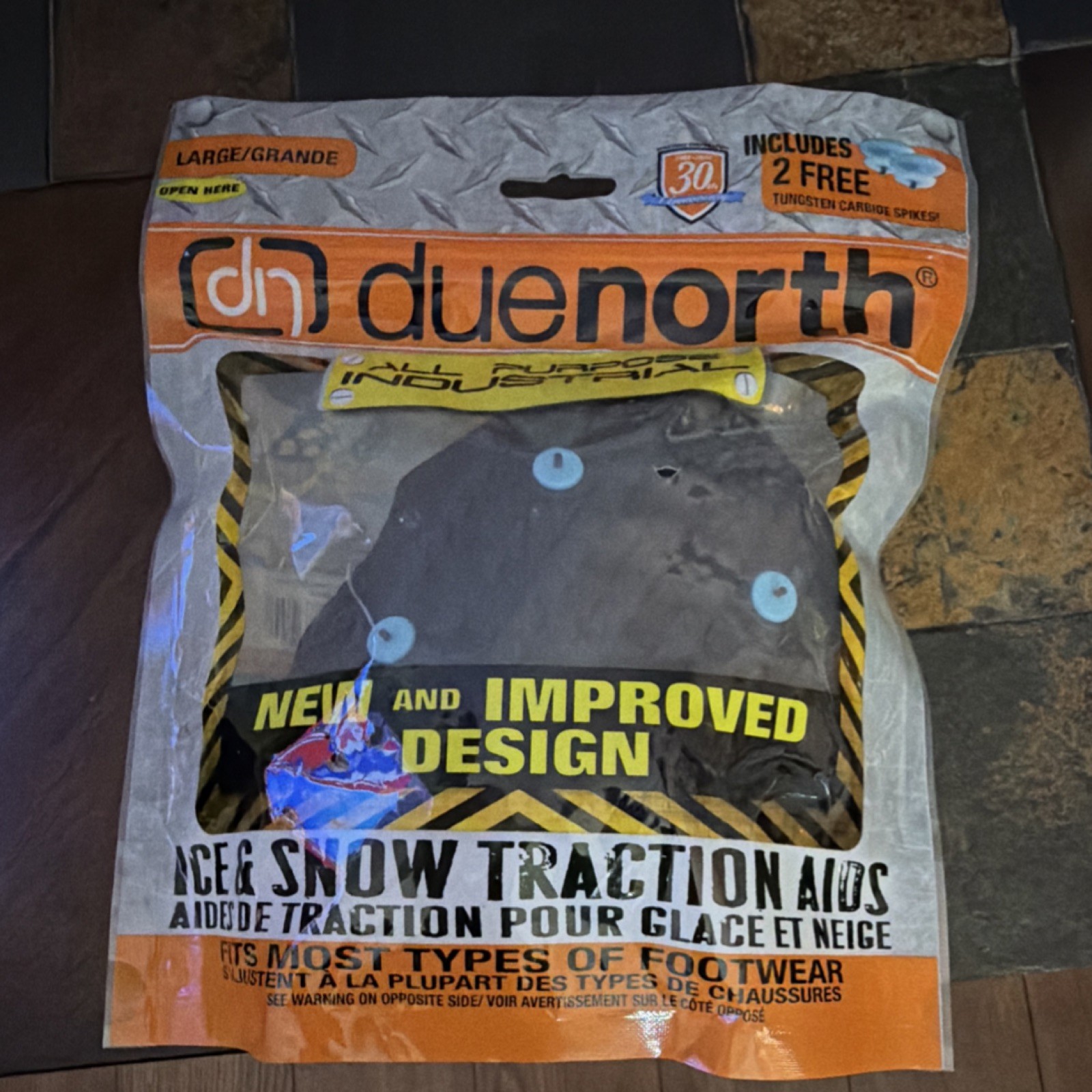 Due North All Purpose Industrial Ice Snow Traction Aid Large Carbide NEW