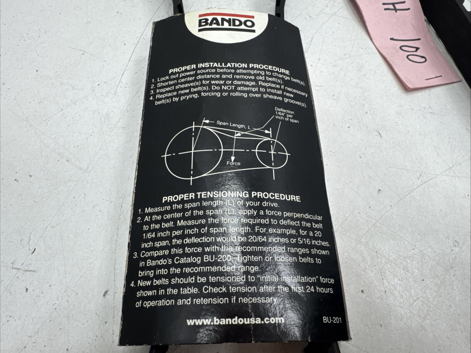 (Qty.3) OptiBelt-ZR , Bando Synchro-link 800H100 Cogged Timing Belts