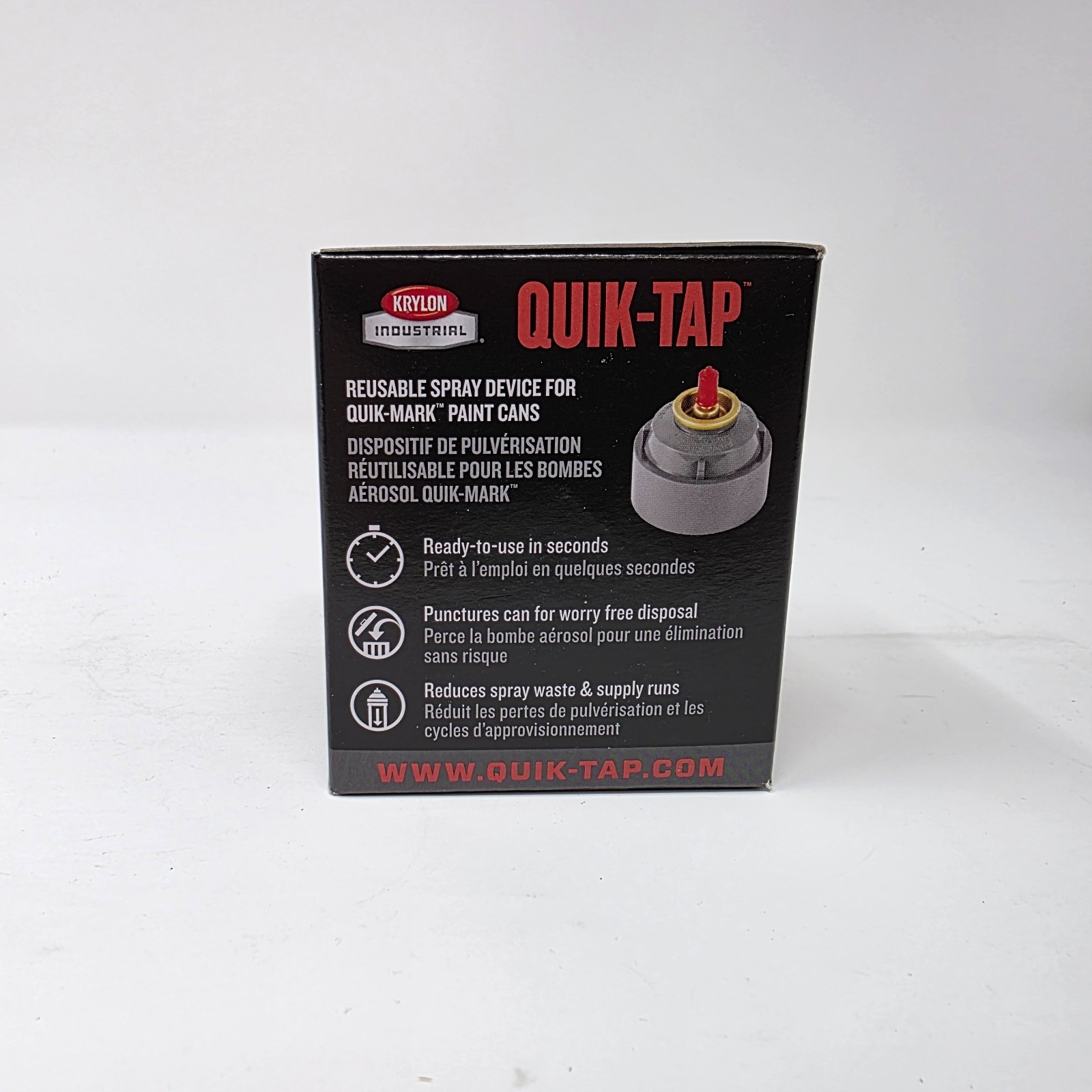Krylon QT1000000 Quik-Tap Reusable Spray Can Accessory for Quik-Mark Paint