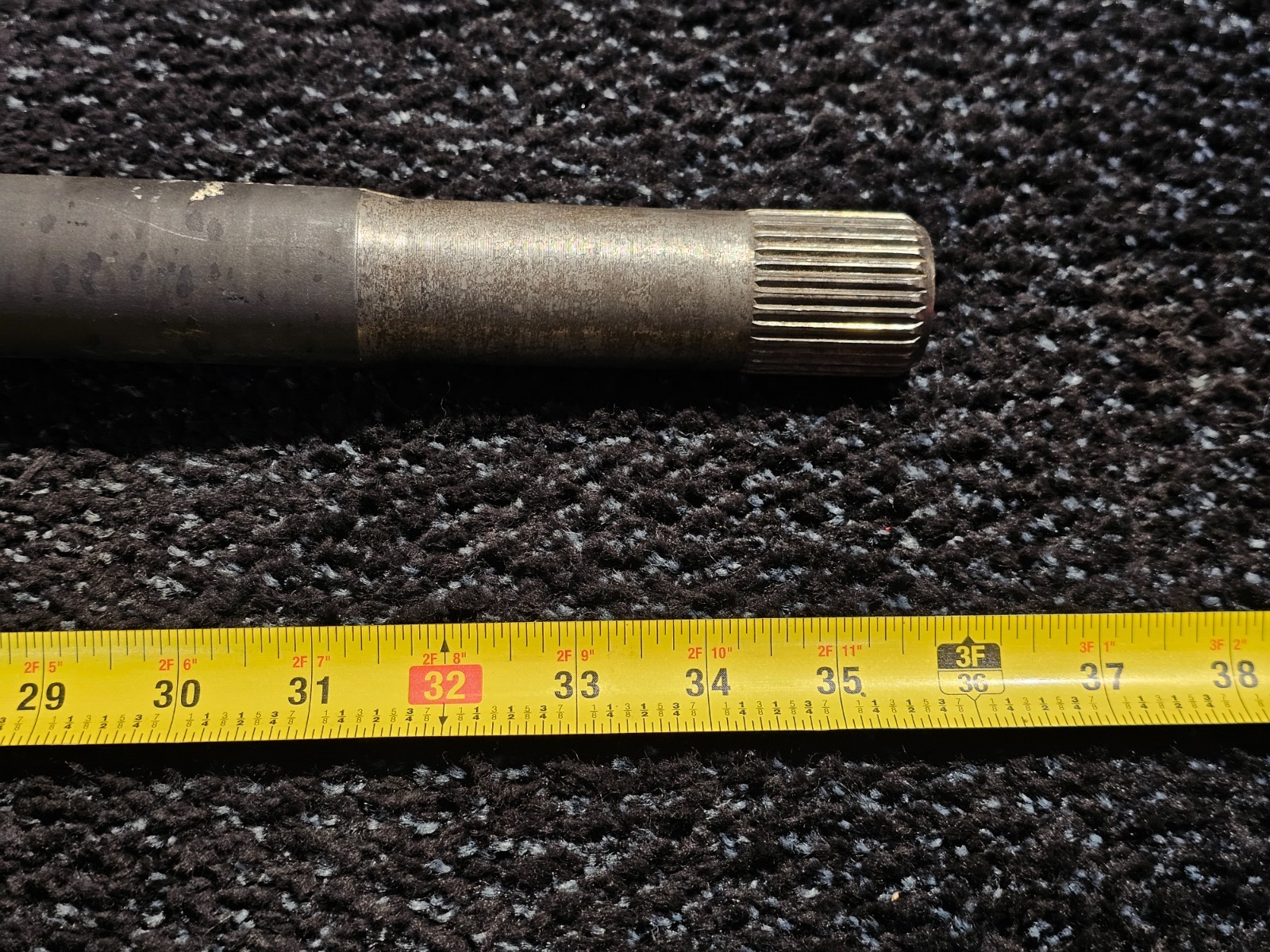 Rear Axle Shaft 10108925 – 5 Lug Hub Raised Center 4 Stud Axle Mount ABS Ring