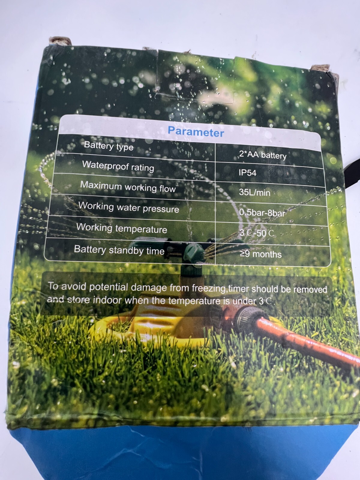 Sprinkler Timer IP54 35L/min 0.5 Bar – 8 Bar for Garden, Flower Bed, Greenhouse