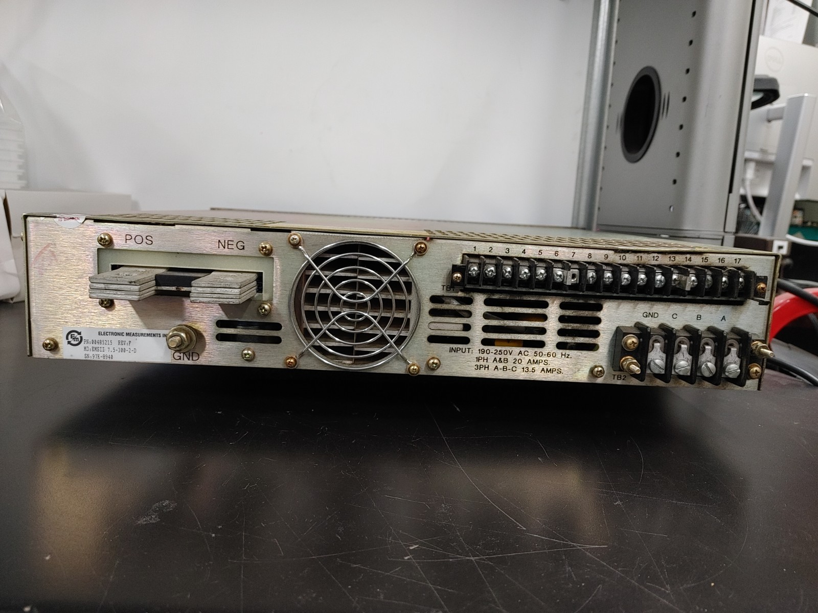 ELECTRONIC MEASUREMENTS EMSⅡ 7.5-300-2-D PN 00485215 EMS Ⅱ Power Supply