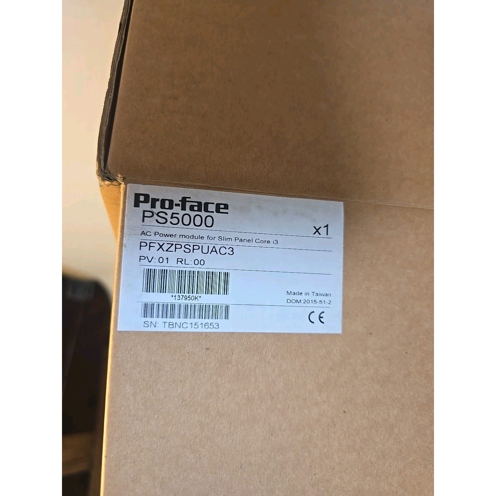Pro-face PFXZPSPUAC3 AC/DC Power Adapter for PS5000 Slim Panel 100-240V