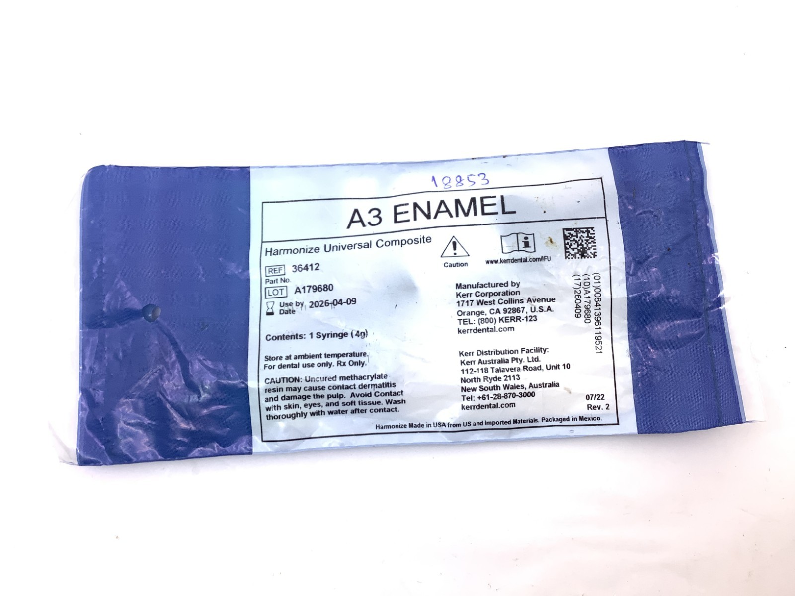 3M RelyX Veneer Cement A3 & Kerr Harmonize Refill A2D A3E Dental Lot of 3