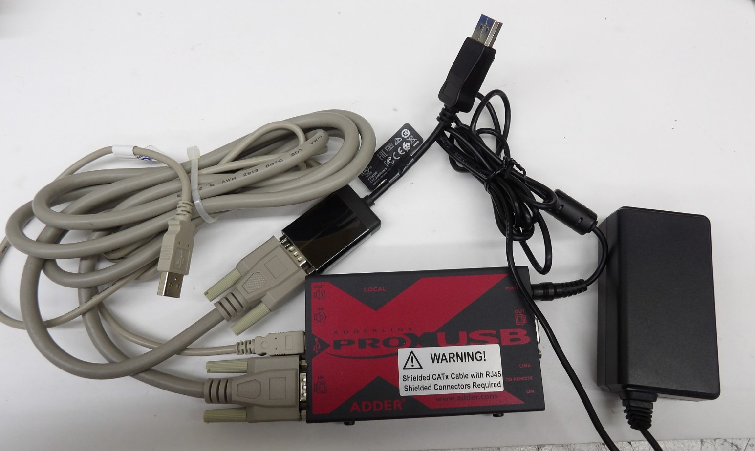 Adderlink X PRO USB Extender, Cables and Power Supply included