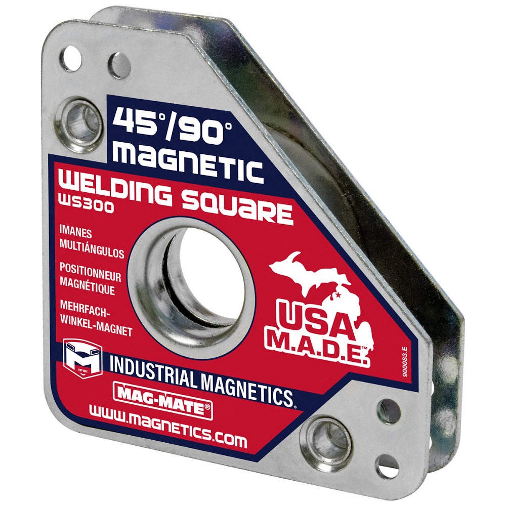 MAG-MATE WS300 Magnetic Welding Square, 45 deg, 90 deg 2MJJ7