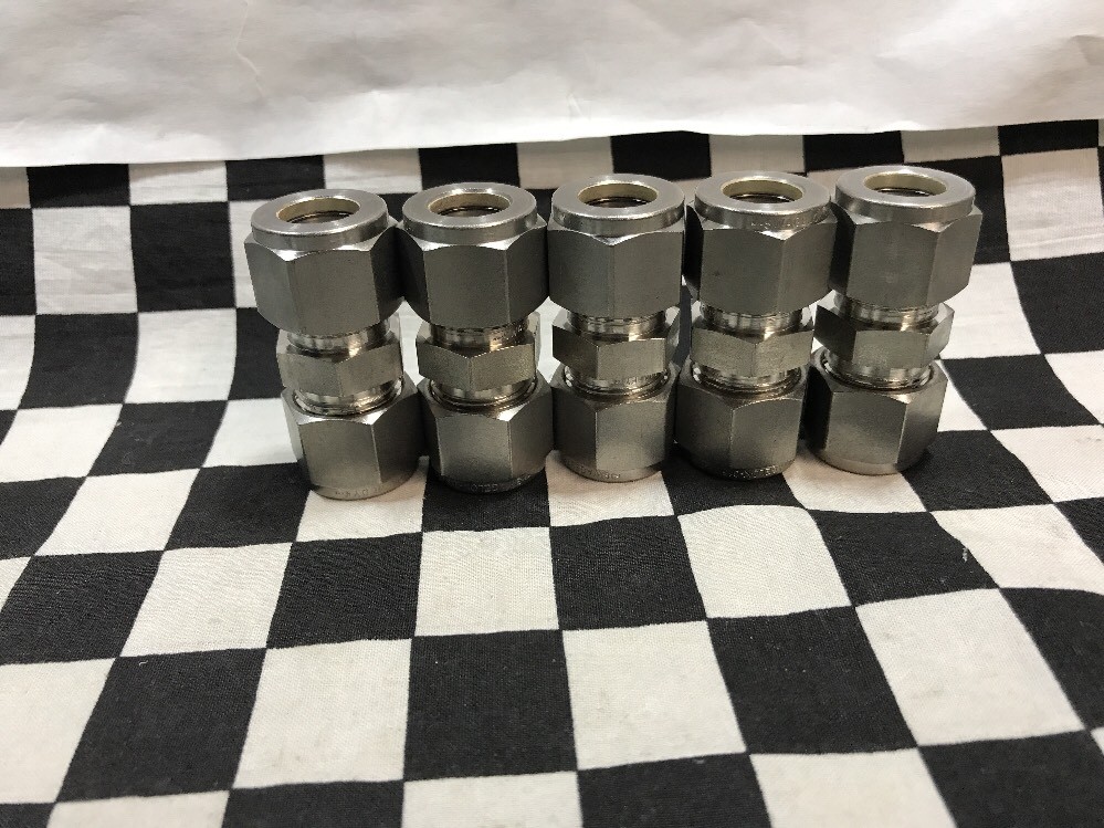 SWAGELOK SS-810-6, UNION 1/2″, SS-810-6, SS8106, LOT OF 5, SHIPSAMEDAY #126A8