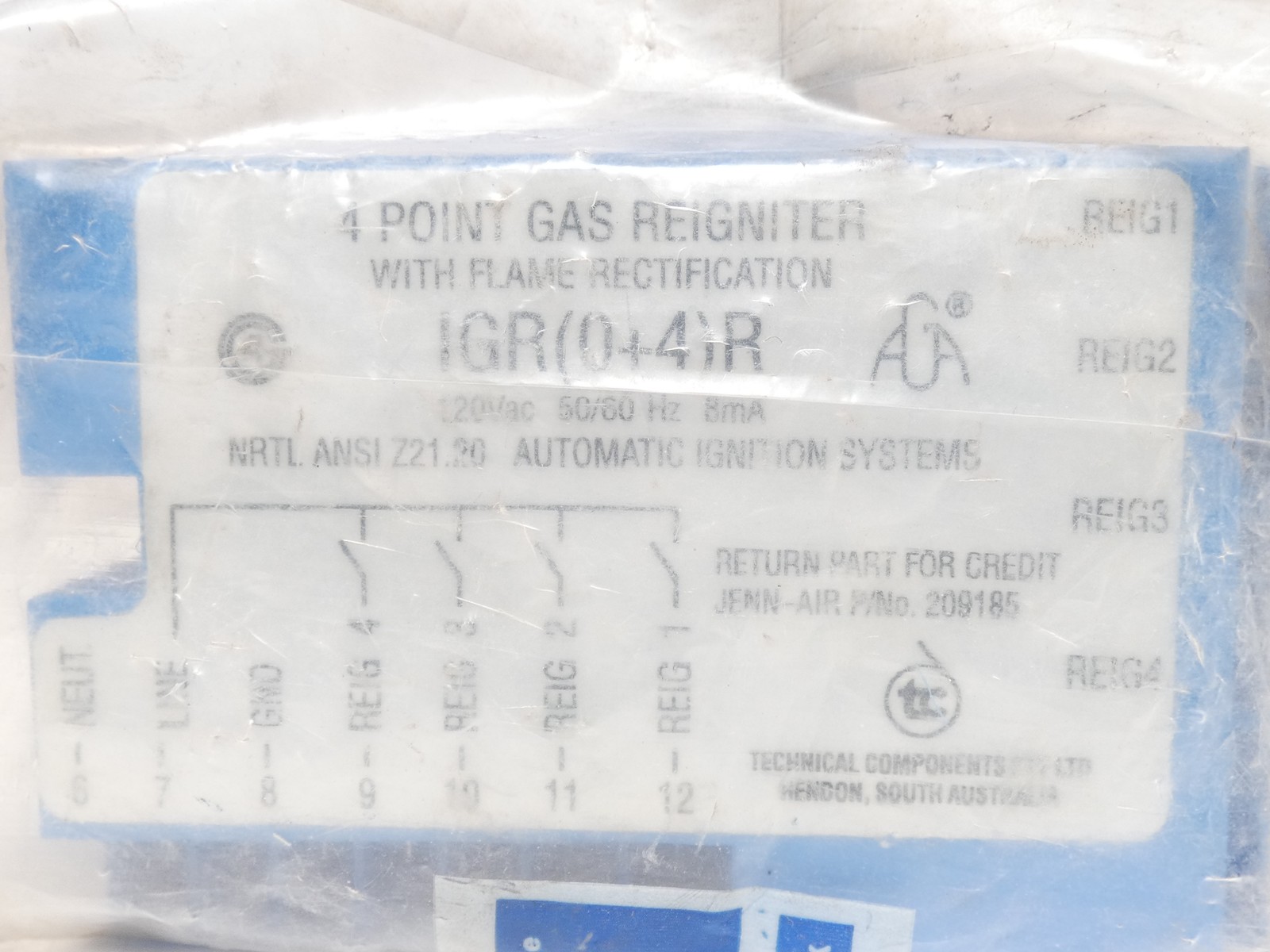 Maytag 71001926 4-Point Spark Ignition Module Gas Reigniter – NEW Surplus!