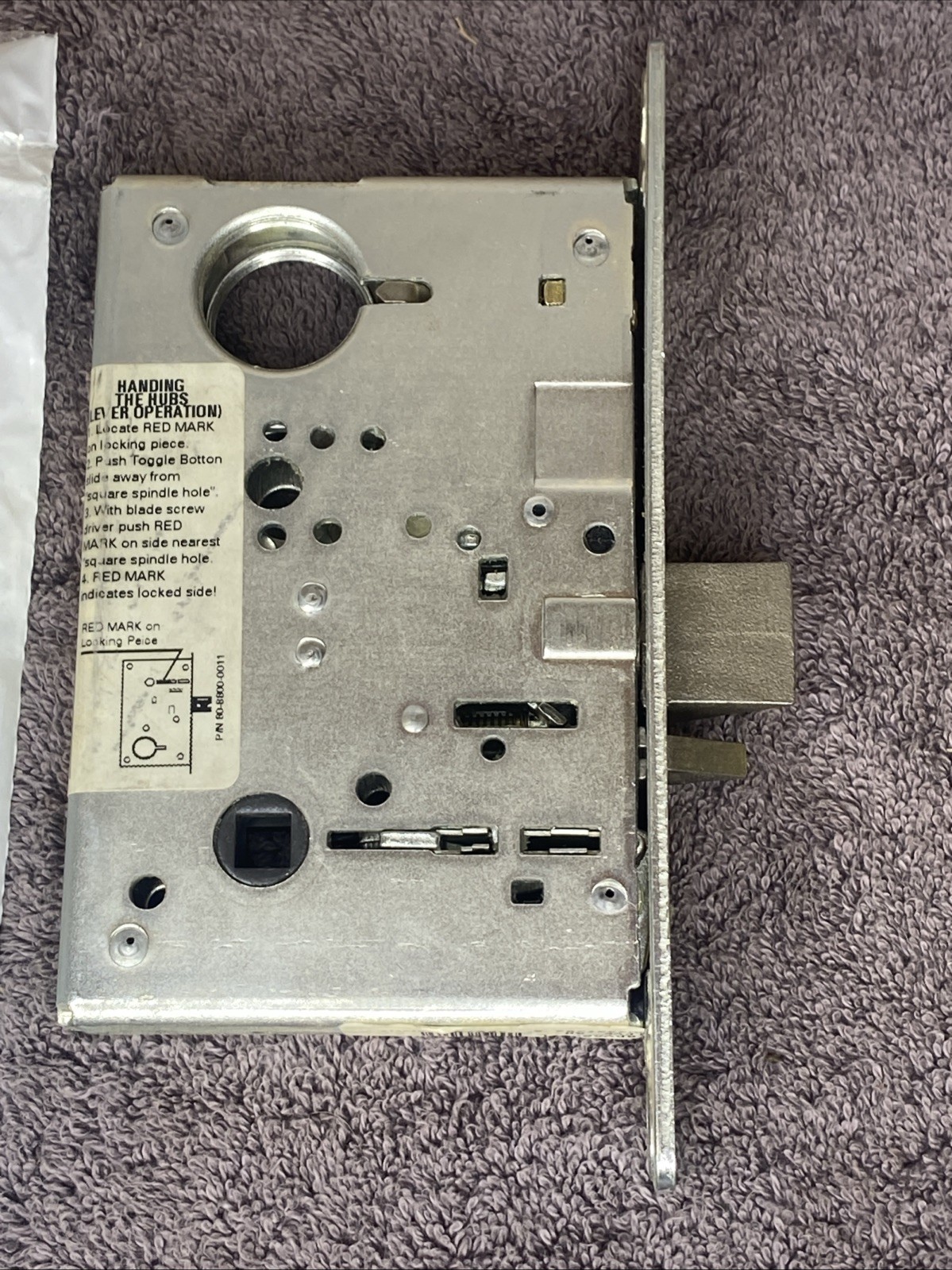 Yale LBDY 8807FL 630 Mortise Entry Lock Mortise Lever Lock Body