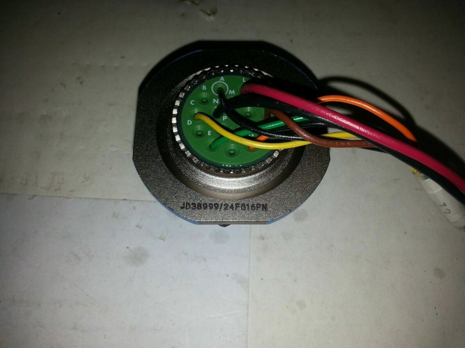 AMP JD38999/24FG16PN Mil-Spec Jam Nut Receptacle Circular Connector 16 Pin USA