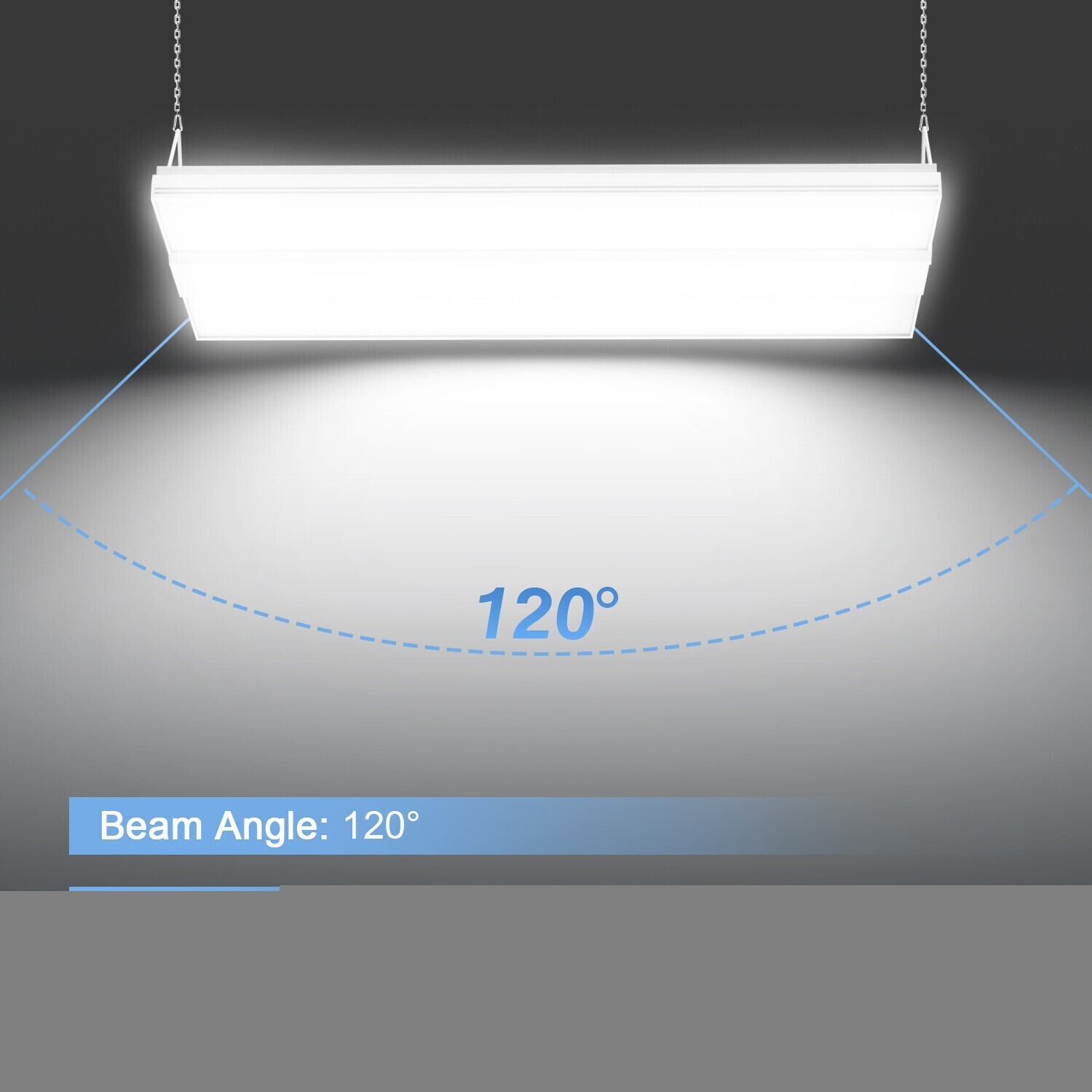 150W 22500LM LED Linear High Bay Light Warehouse Factory Hanging Shop Lamp 5000K