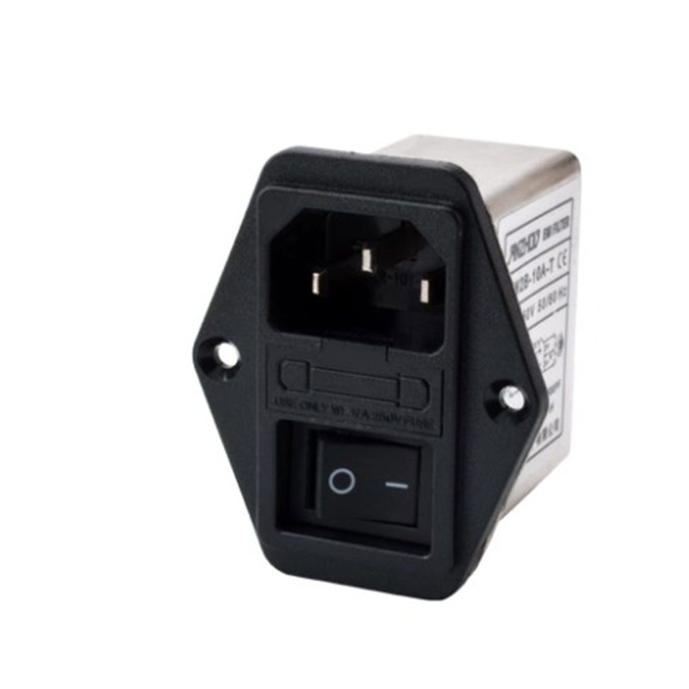 10A power EMI filter with rocker switch & socket Connector CW2B-10A-T