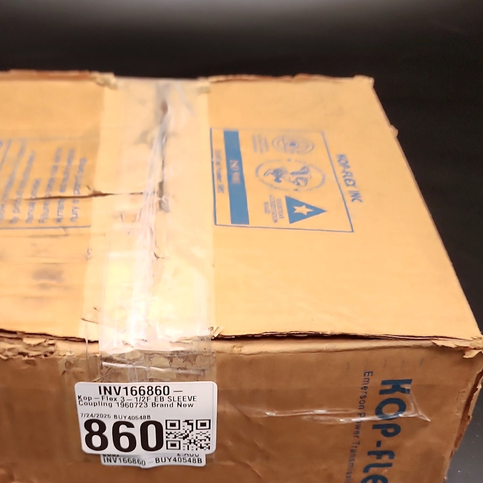 Kop-Flex 1960723 Sleeve Coupling 3-1/2F EB New Emerson Power Transmission ✅