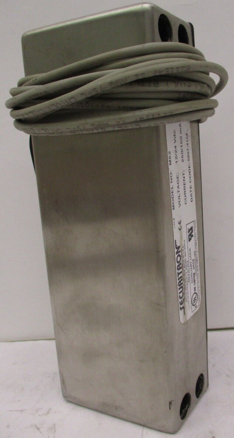 Securitron M62 12/24VDC Magnalock Door Access 2K08 Auxiliary Lock A5784LR