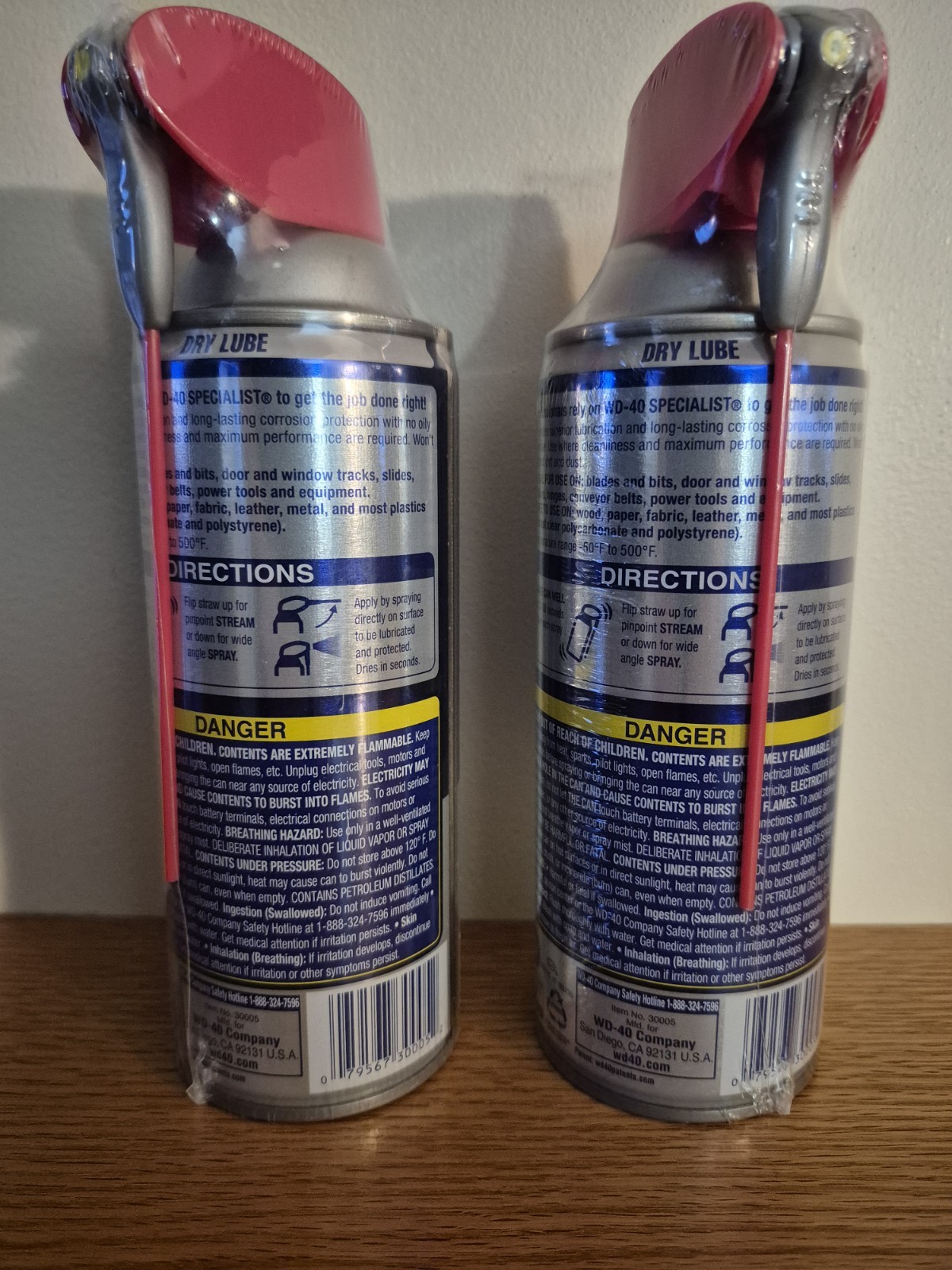 Dry Lube PTFE Spray with Smart Straw – Twin Pack for Tool Longevity 10 Oz.