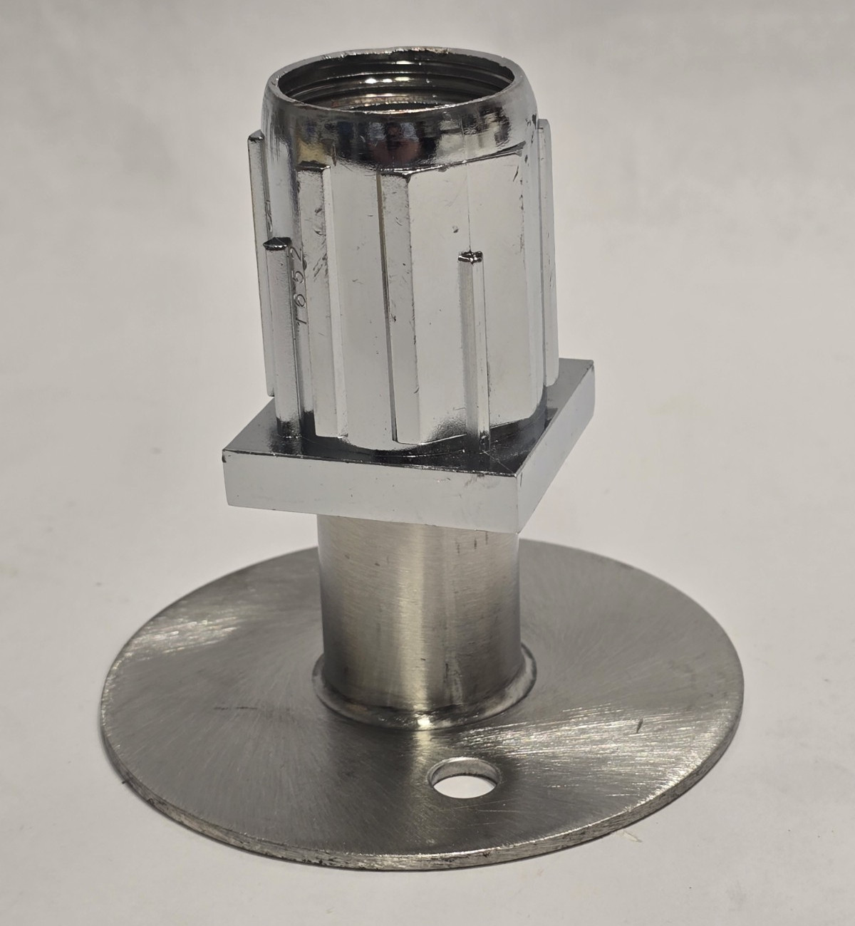 STRUCTURAL CONCEPT 20-01822 FOOT INSERT 2 HOLES STAINLESS STILL FLANGE 1 “1/2