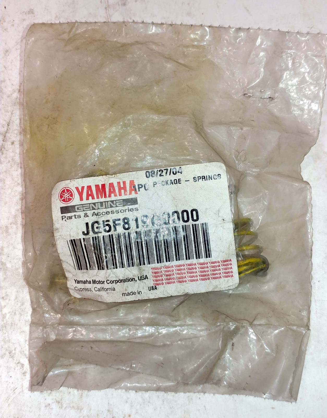 1 NEW YAMAHA JG5F819G0000 SPRING SET- 1 WHEEL NIP ***MAKE OFFER***